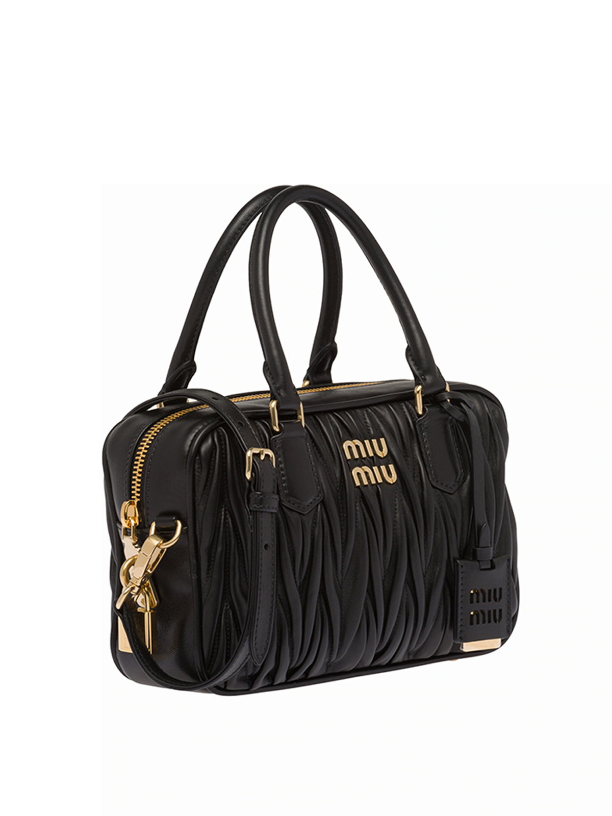 Bowling bags Miu Miu Matelassé nappa leather bowling bag