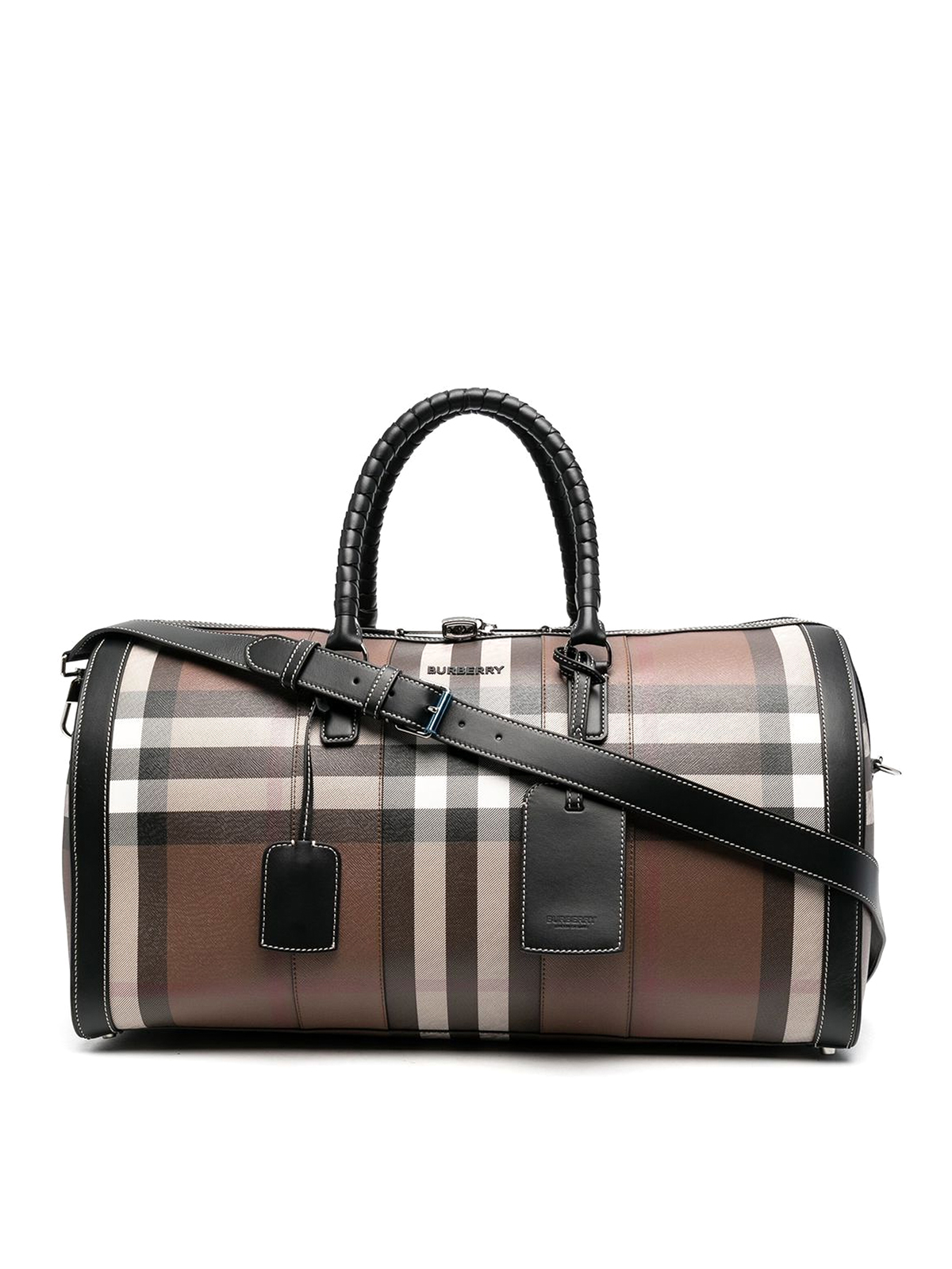 Luggage & Travel bags Burberry - Logo detail check duffle bag - 8052773