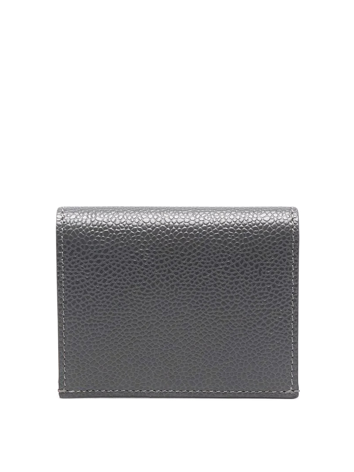 Mens Wallets and cardholders Thom Browne Wallets and cardholders Save 11% Grey Thom Browne Leather Lobster Icon Applique Card Holder in Grey for Men 