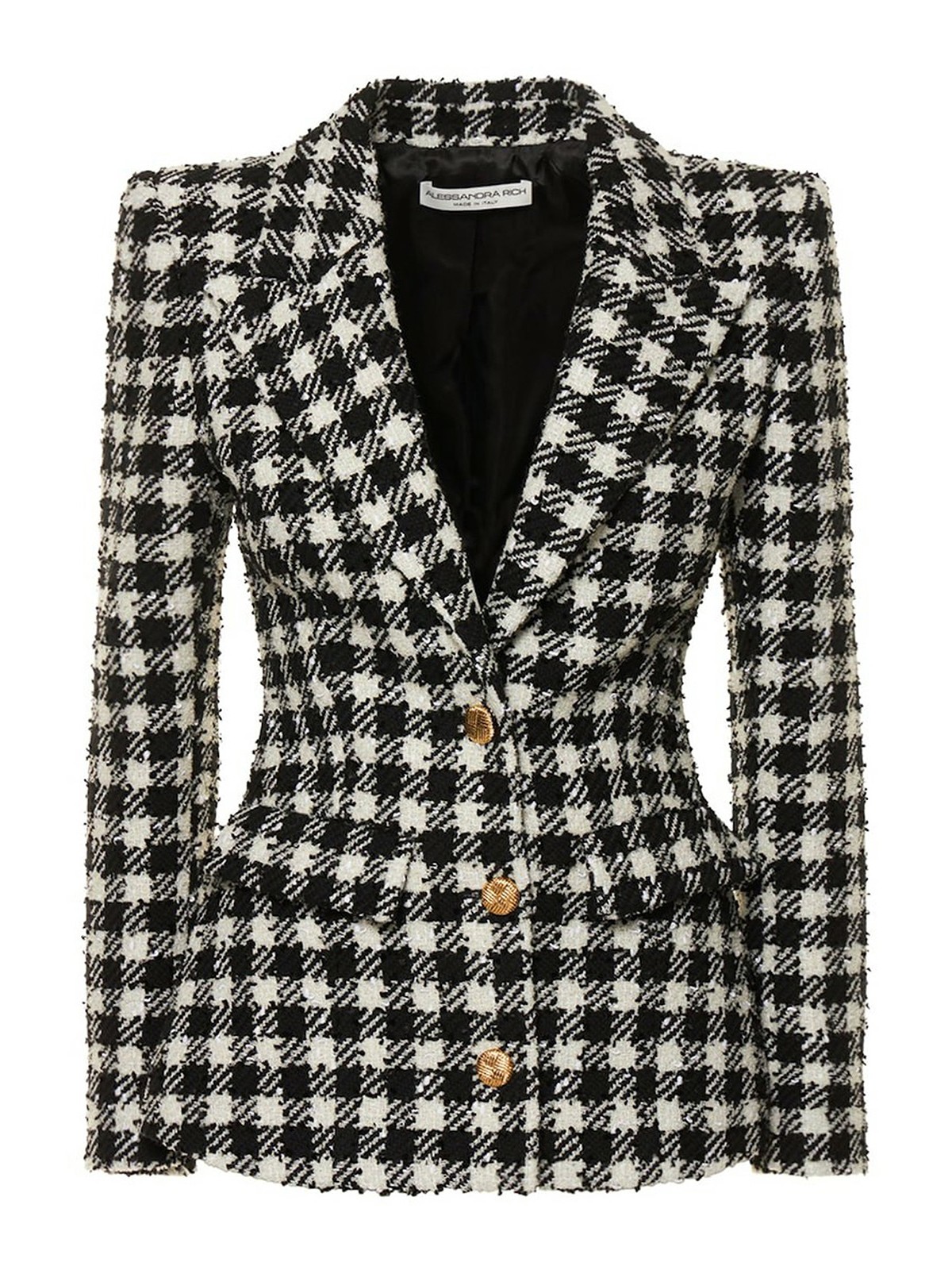 Blazers Alessandra Rich - Vichy tweed jacket - FAB3020F3728900 | iKRIX.com