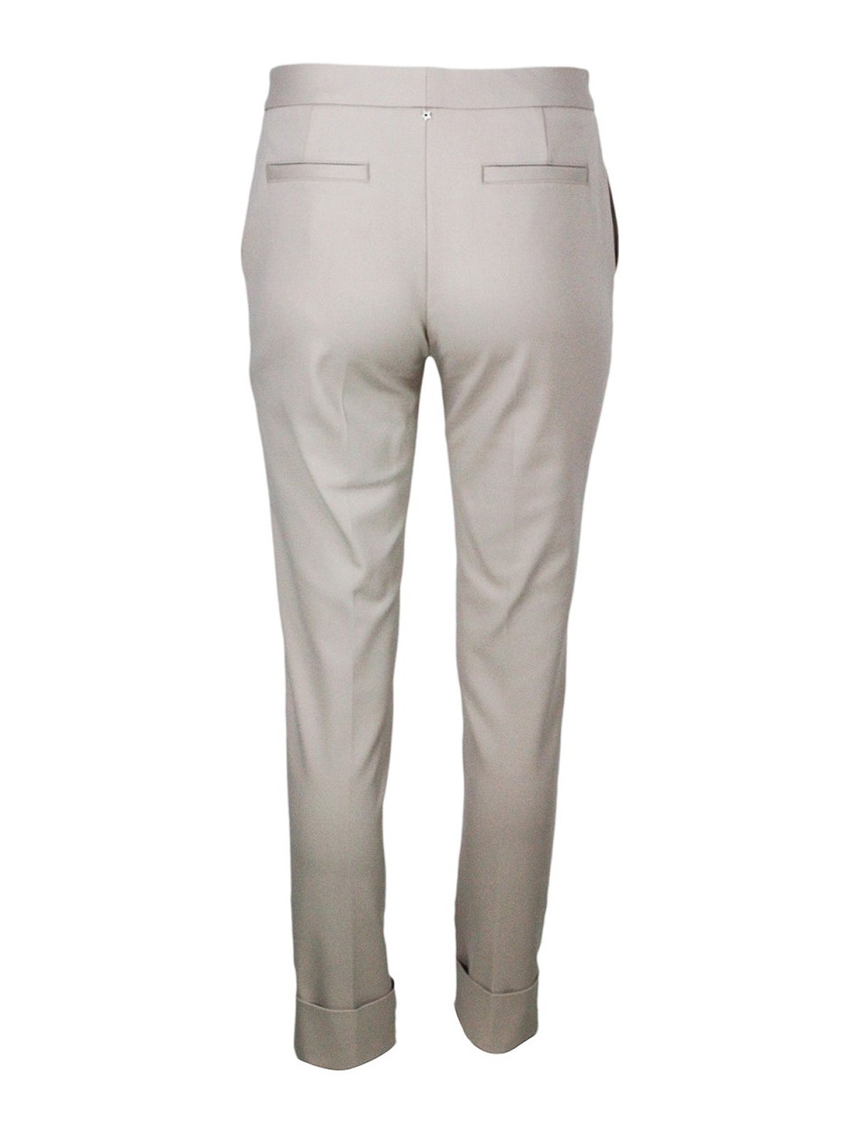 Casual trousers Lorena Antoniazzi - Star detailed techno cotton chinos -  A2210PA38A32550123