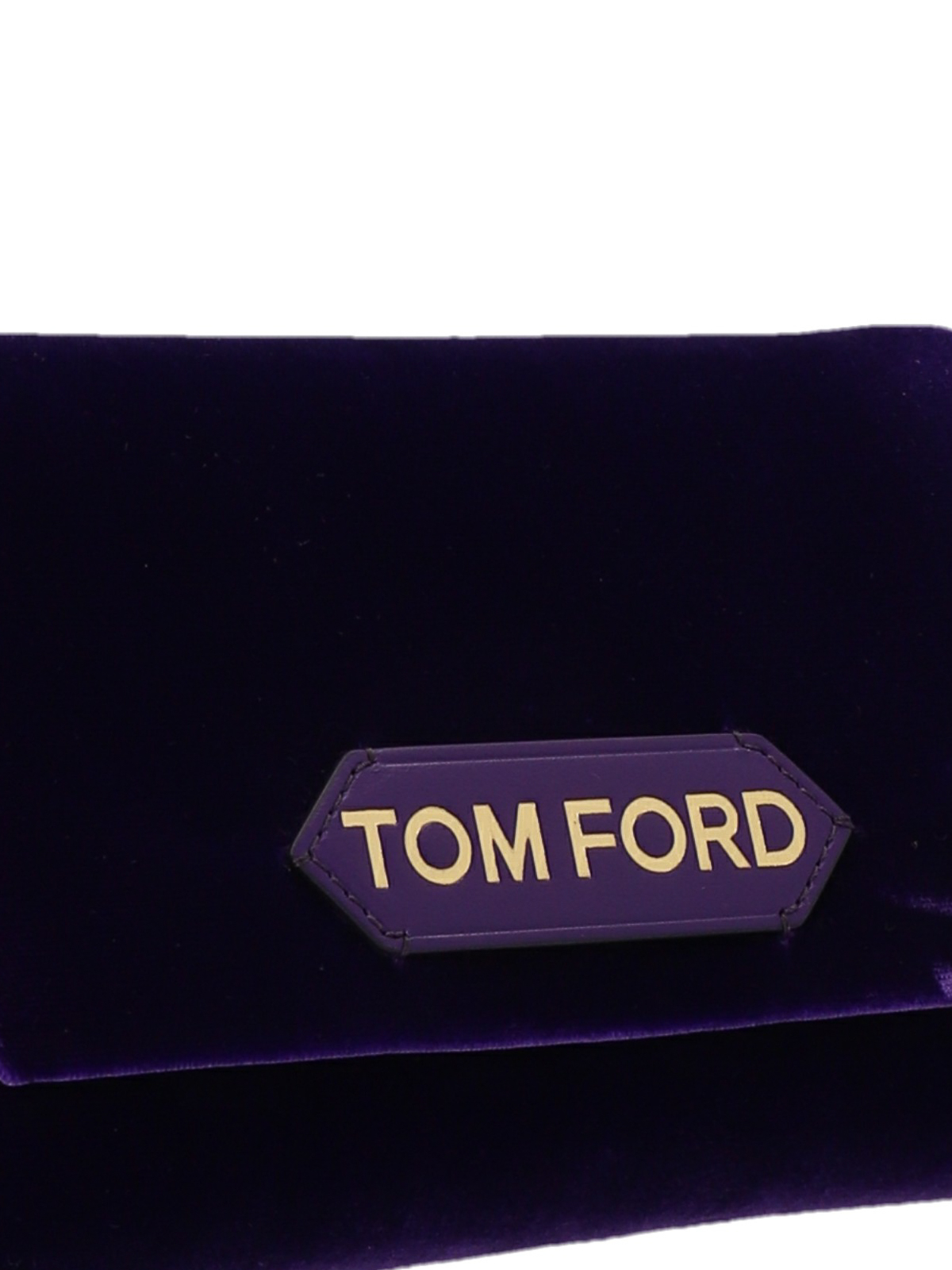 Clutches Tom Ford - Logo velvet clutch - L1487TTVE005U6036 