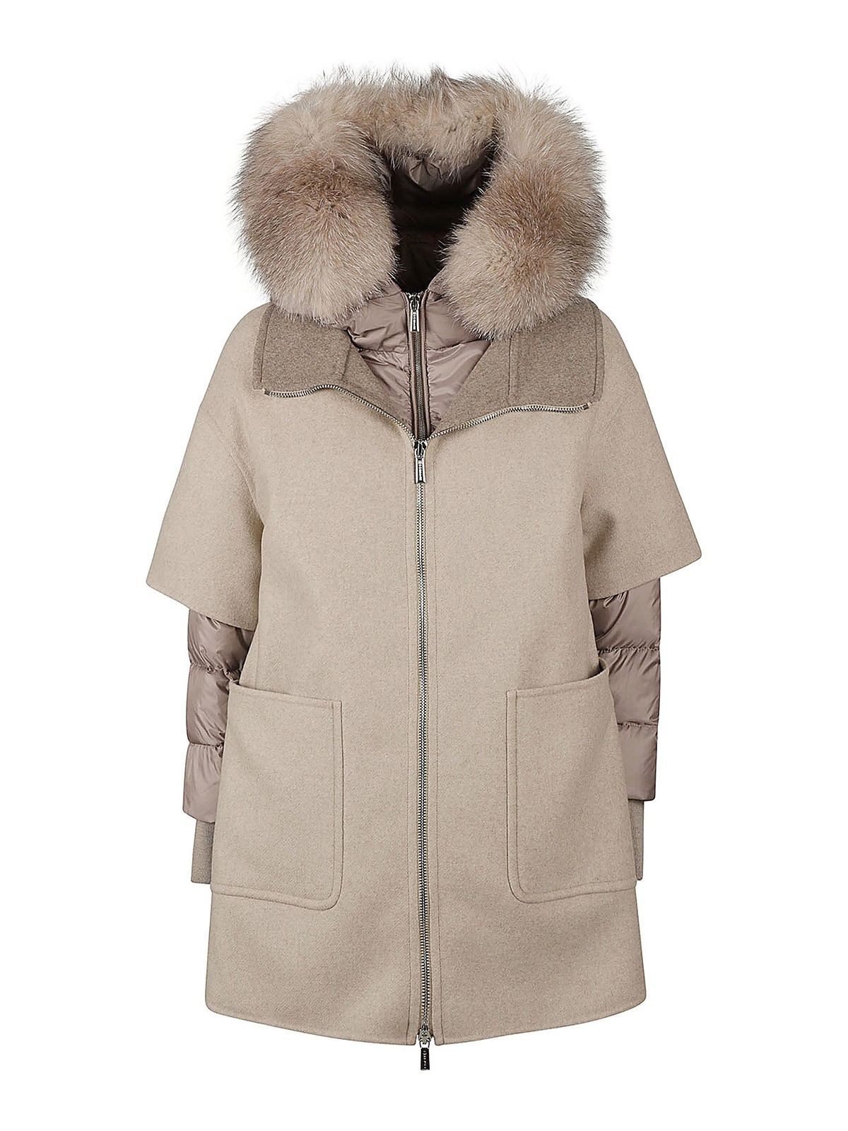Short coats Moorer - Long padded cape - FABULACZIV2454 | iKRIX.com