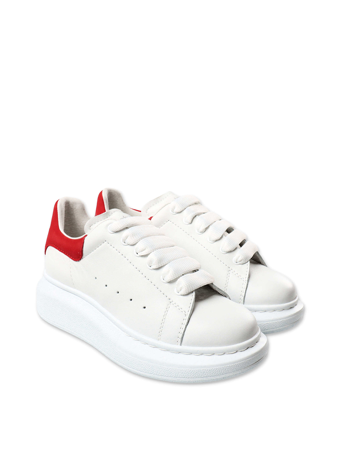 Trainers - White leather sneakers with lace - 587691WHX1296760