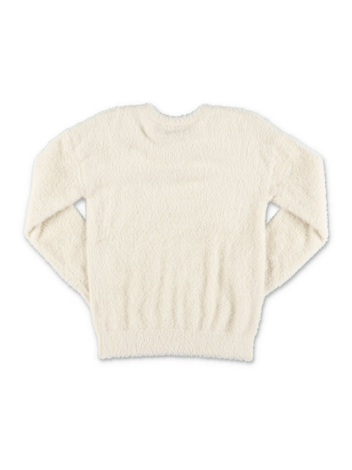 یقه گرد Kenzo - White faux fur jumper 
