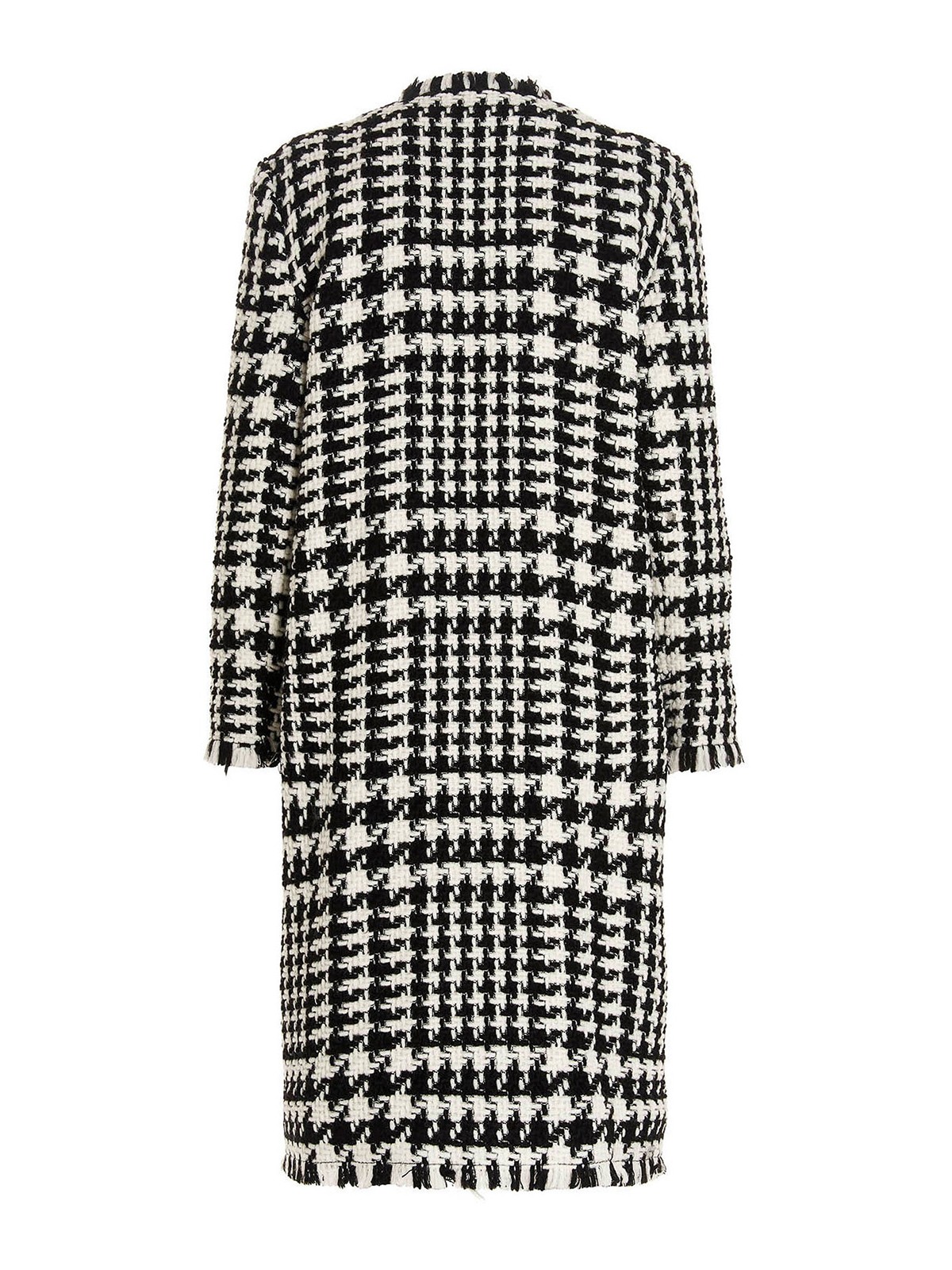 Knee length coats Dolce & Gabbana - Pied de poule coat - F0C2DTFMMGXS8030