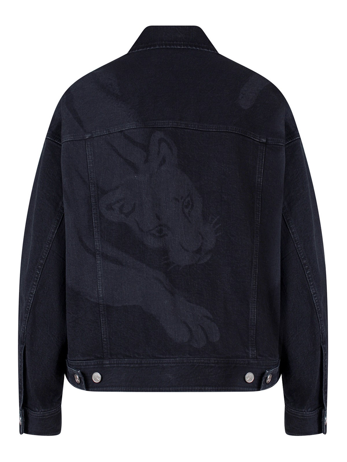 Denim jacket K Krizia Black denim jacket with iconic print