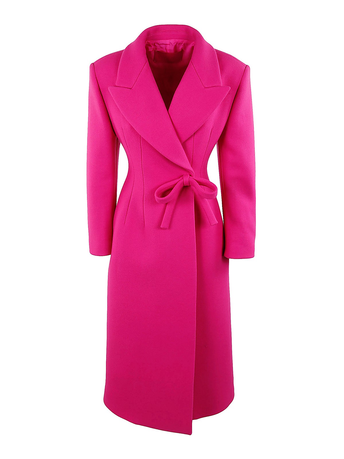 Knee length coats Valentino - Bow detailed double wool coat - BCA6B56PJUWT
