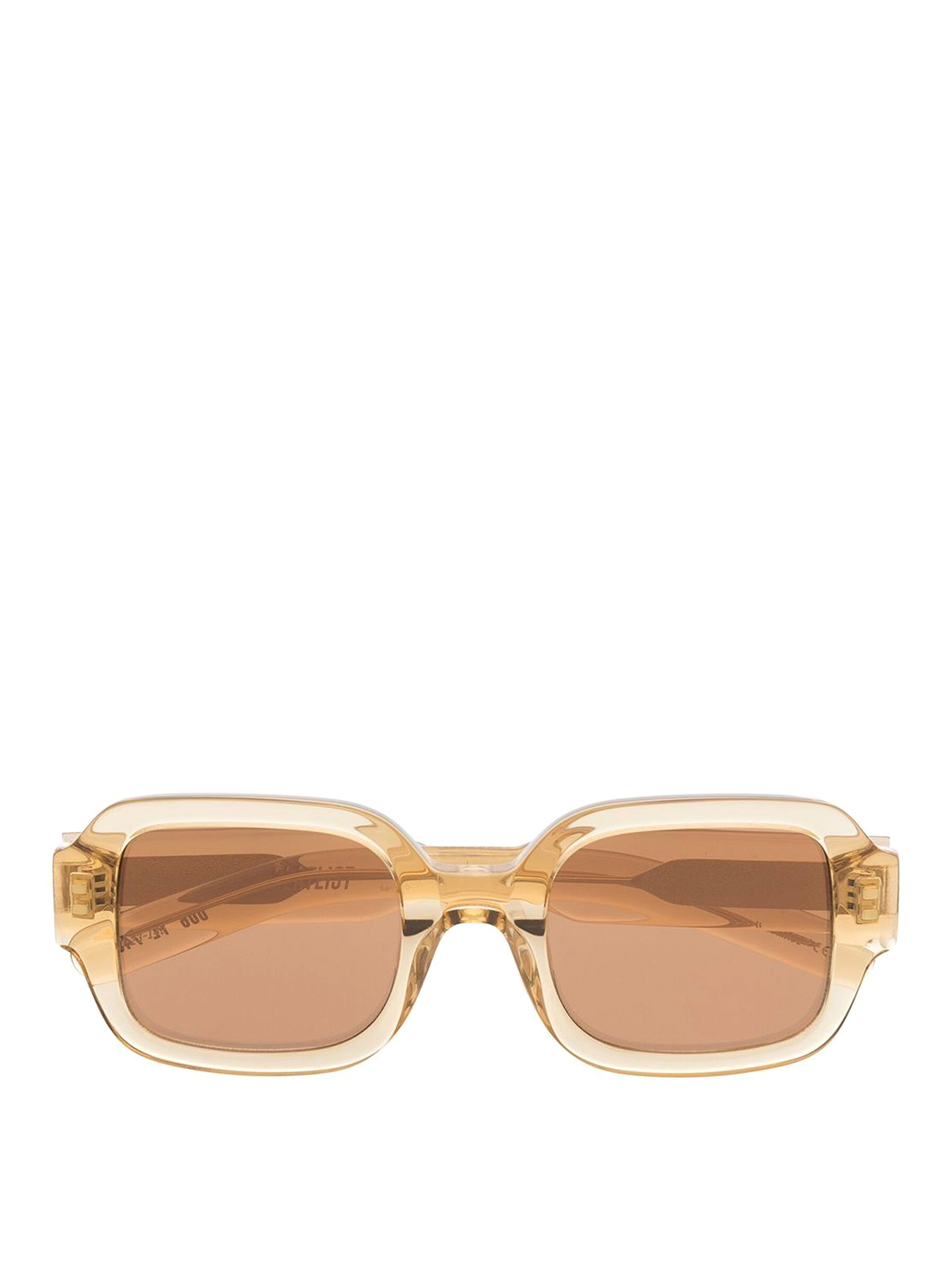 Sunglasses Flatlist Tishkoff Square Frame Sunglasses 006749tishkoffcrystalsandbrown