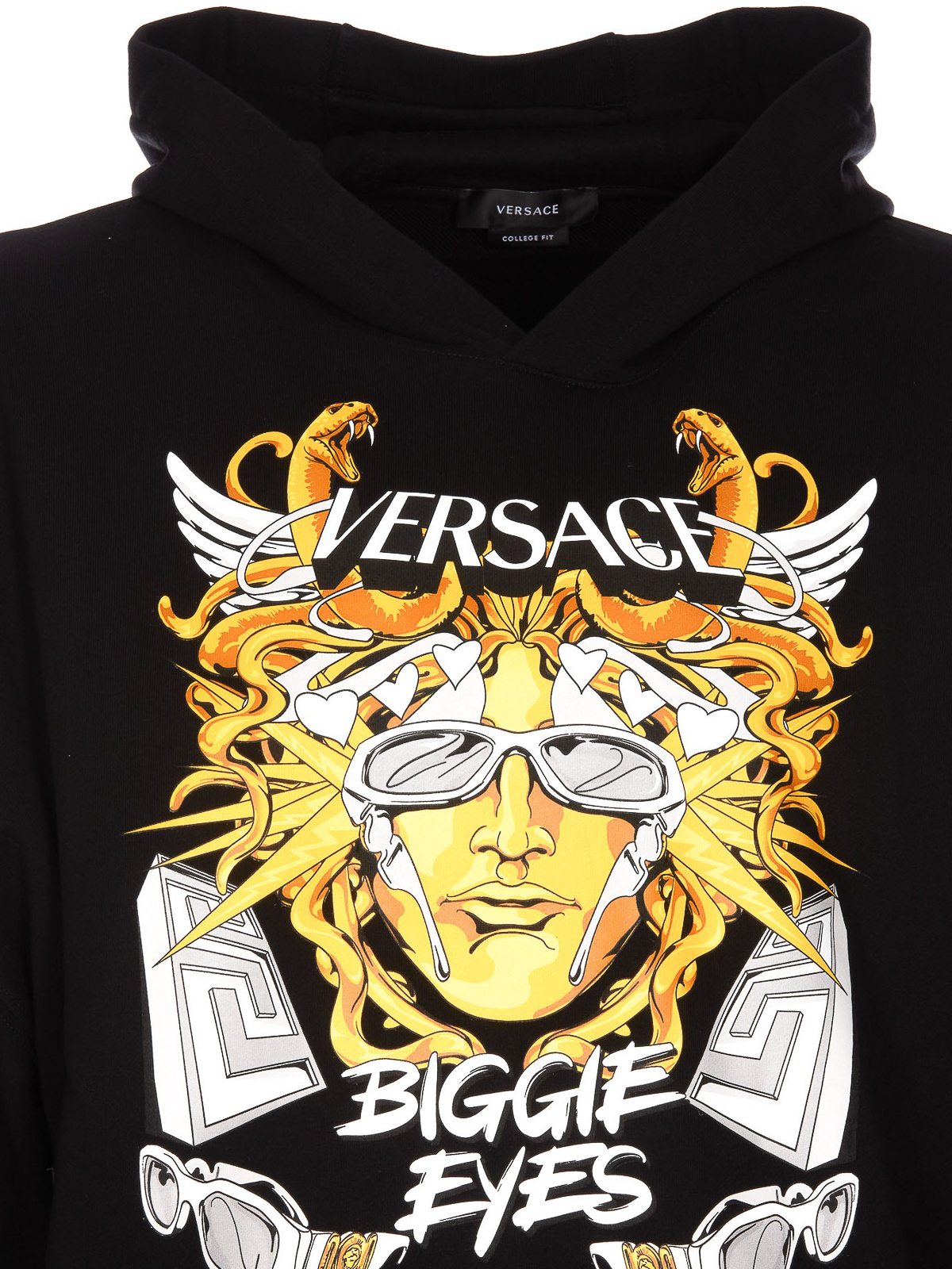 Aanval staal gans Sweatshirts & Sweaters Versace - Front logo hoodie - 10064811A044942B510