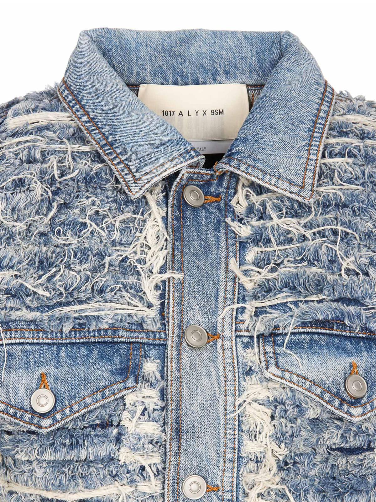 Denim jacket 1017 Alyx 9sm - Destroyed denim jacket