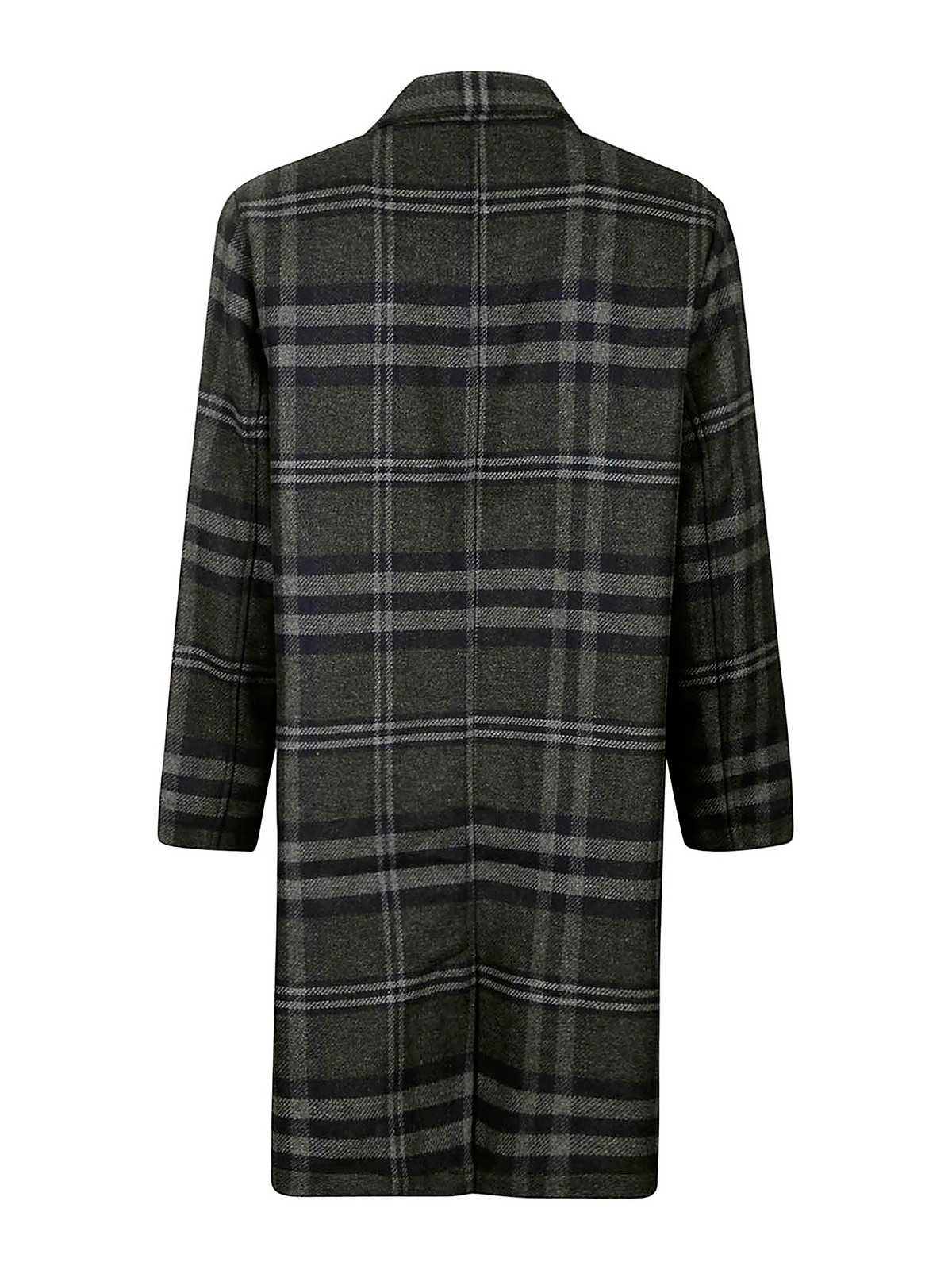 Knee length coats Universal Works - Swing overcoat - 27501GREY | iKRIX.com