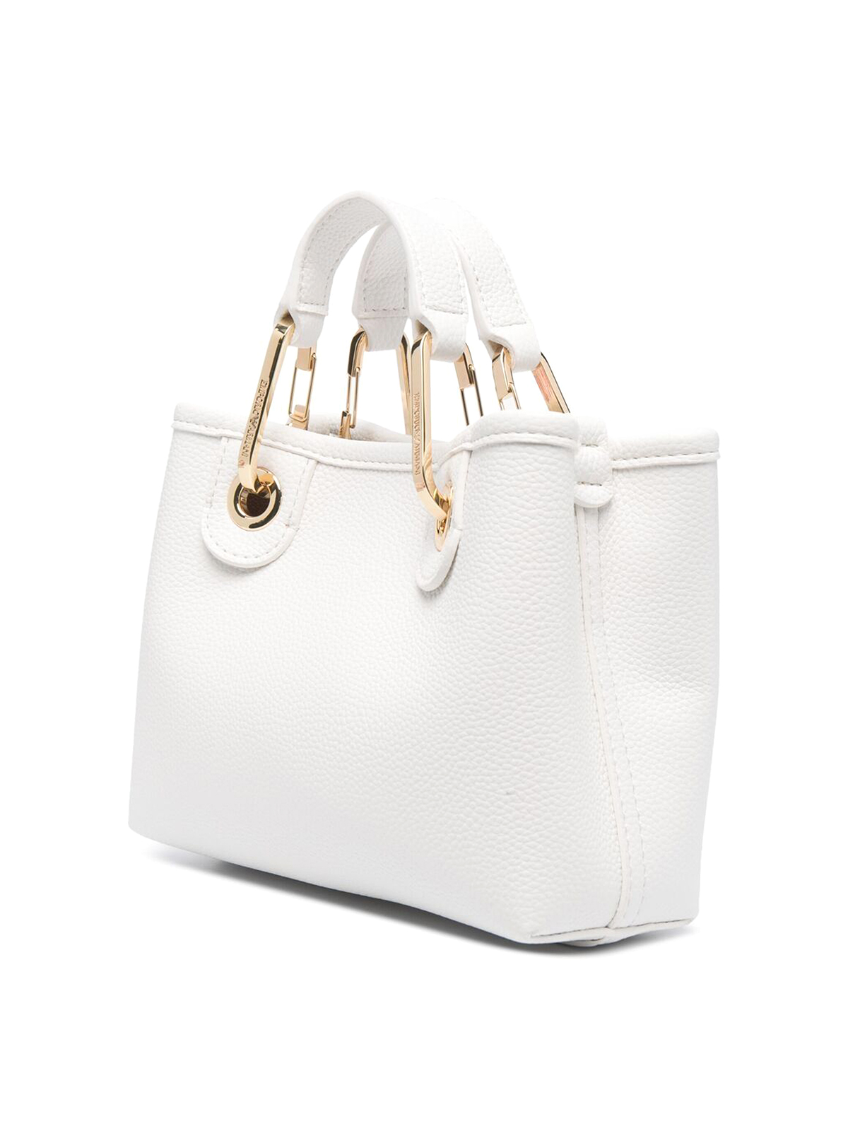 Totes bags Emporio Armani - White faux leather logo-strap tote -  Y3D176YFO5B85219