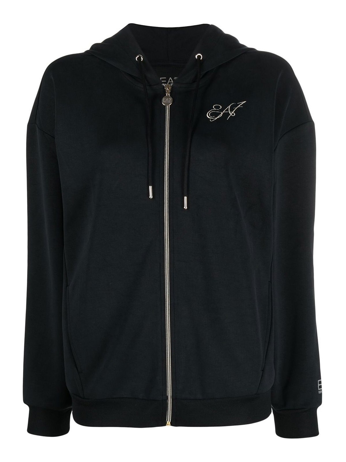 Sweatshirts & Sweaters EA7 Emporio Armani - Embroidered logo hoodie ...