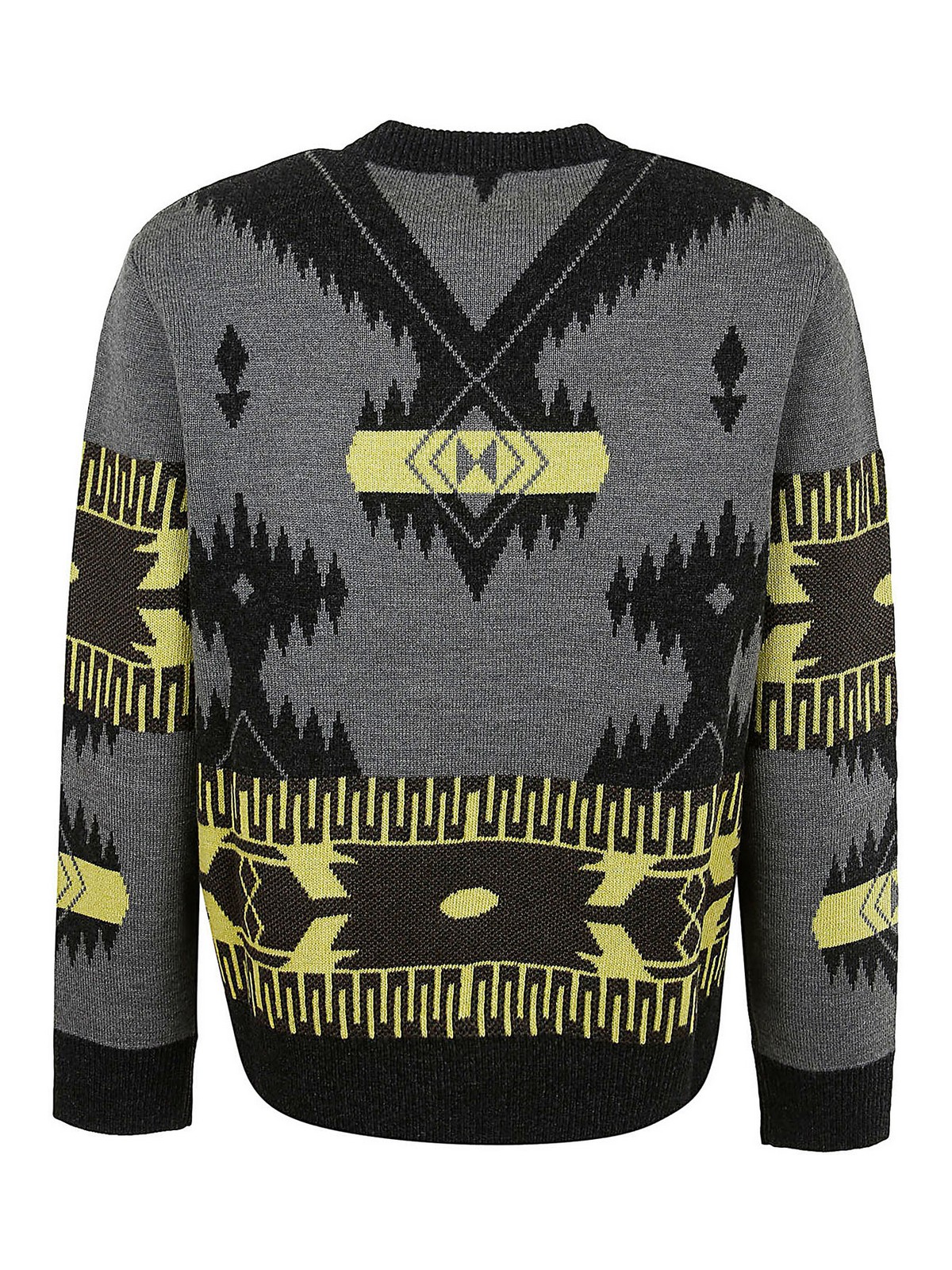 Crew necks Alanui - Wool jacquard pull - LMHE021F22KNI0030784 | iKRIX.com