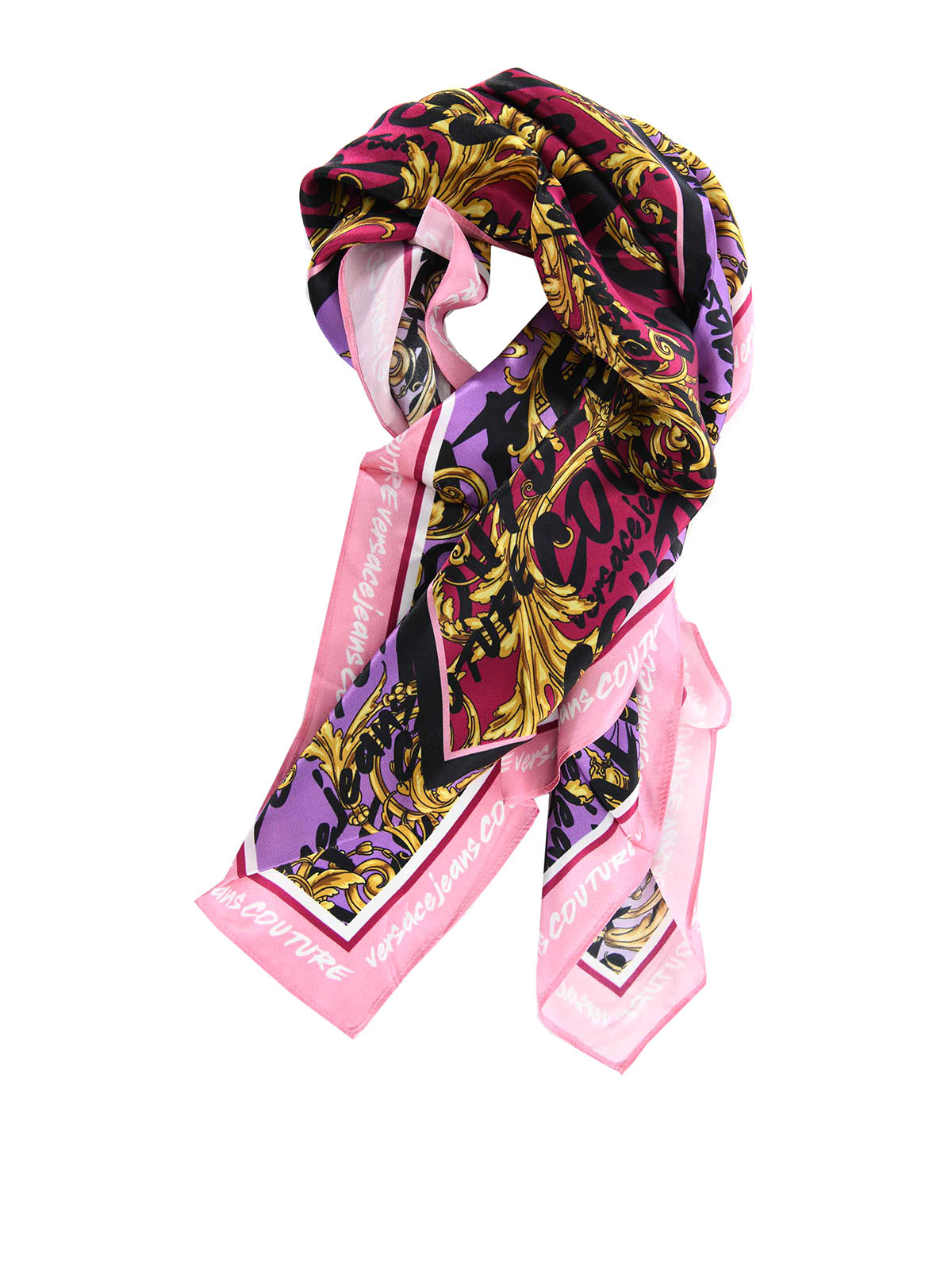 Scarves Versace Jeans Couture - Silk scarf - 73HA7H02ZG115PG2 | iKRIX.com
