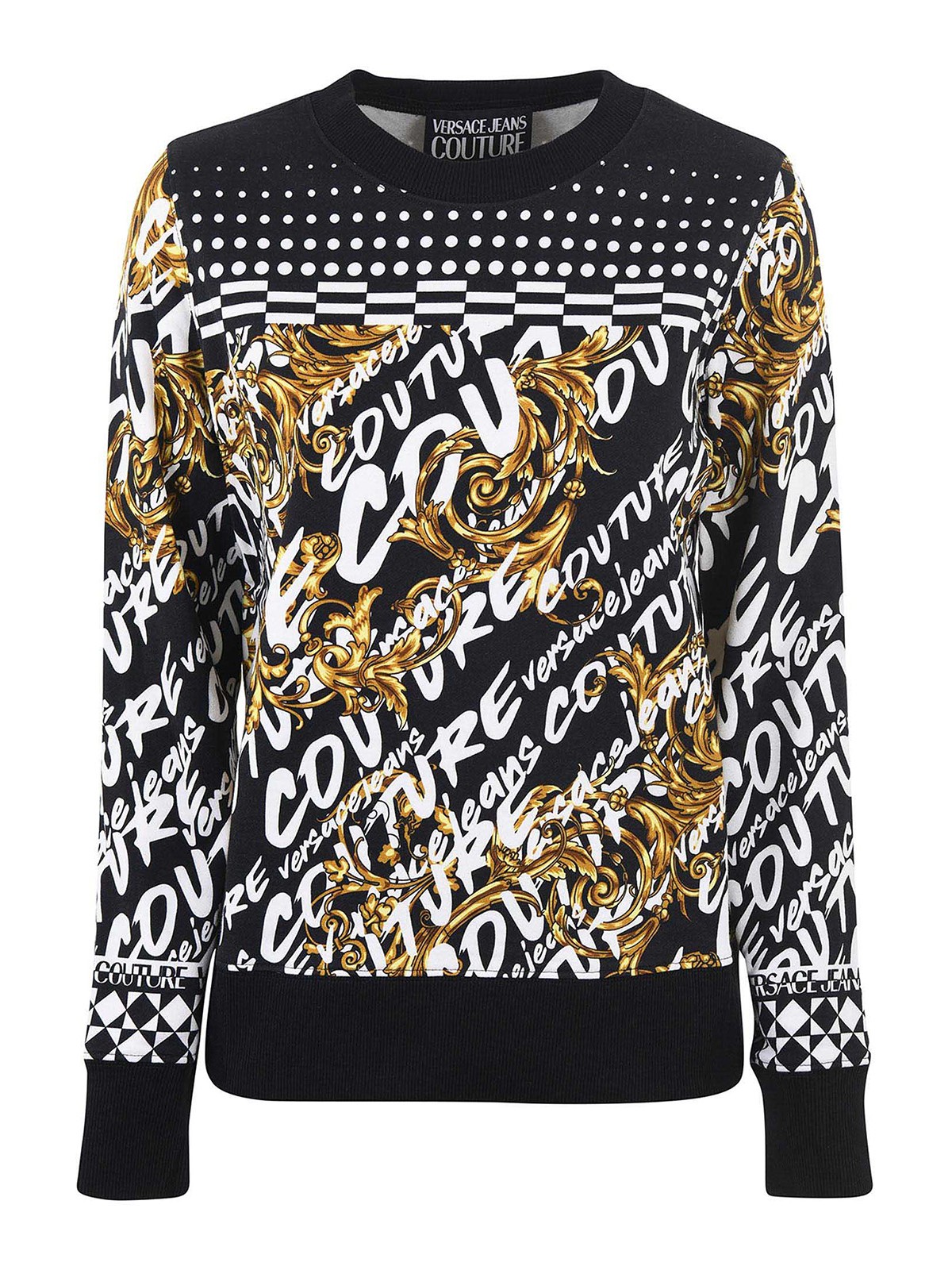 Dor twaalf zoals dat Sweatshirts & Sweaters Versace Jeans Couture - Baroque print sweatshirt -  73HAI3A9FS052G89