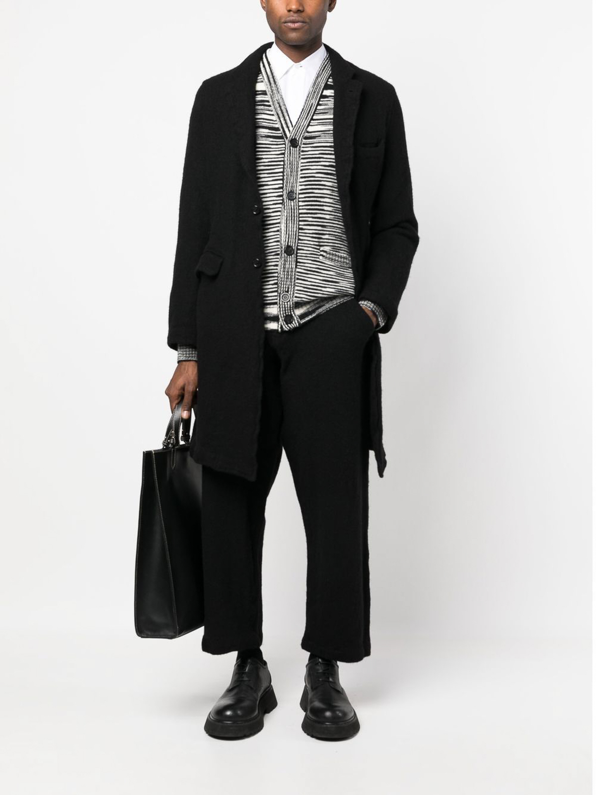 Knee length coats Comme Des Garcons - Single-breasted wool-blend