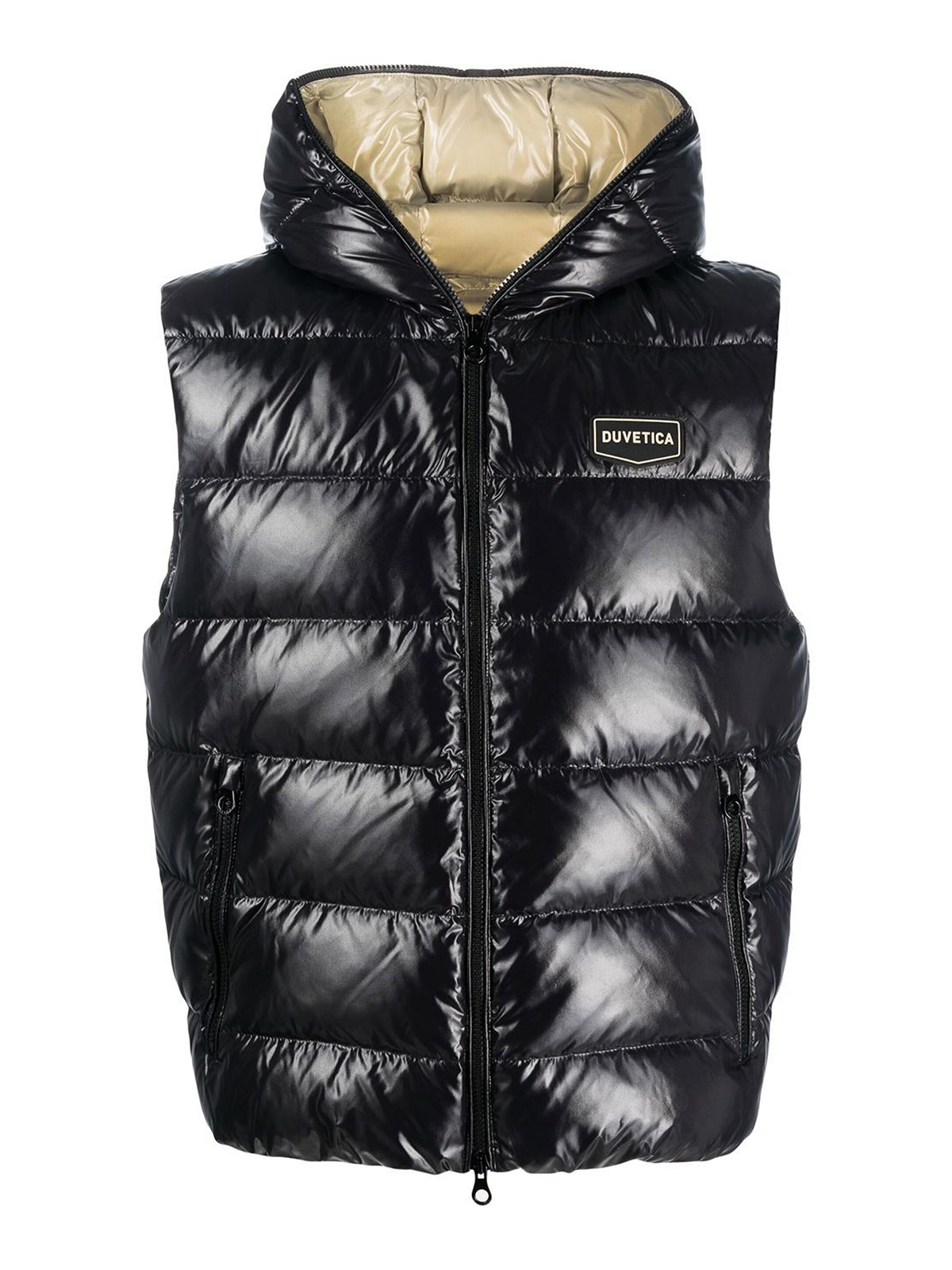 Padded jackets Duvetica - Hooded quilted padded vest ...