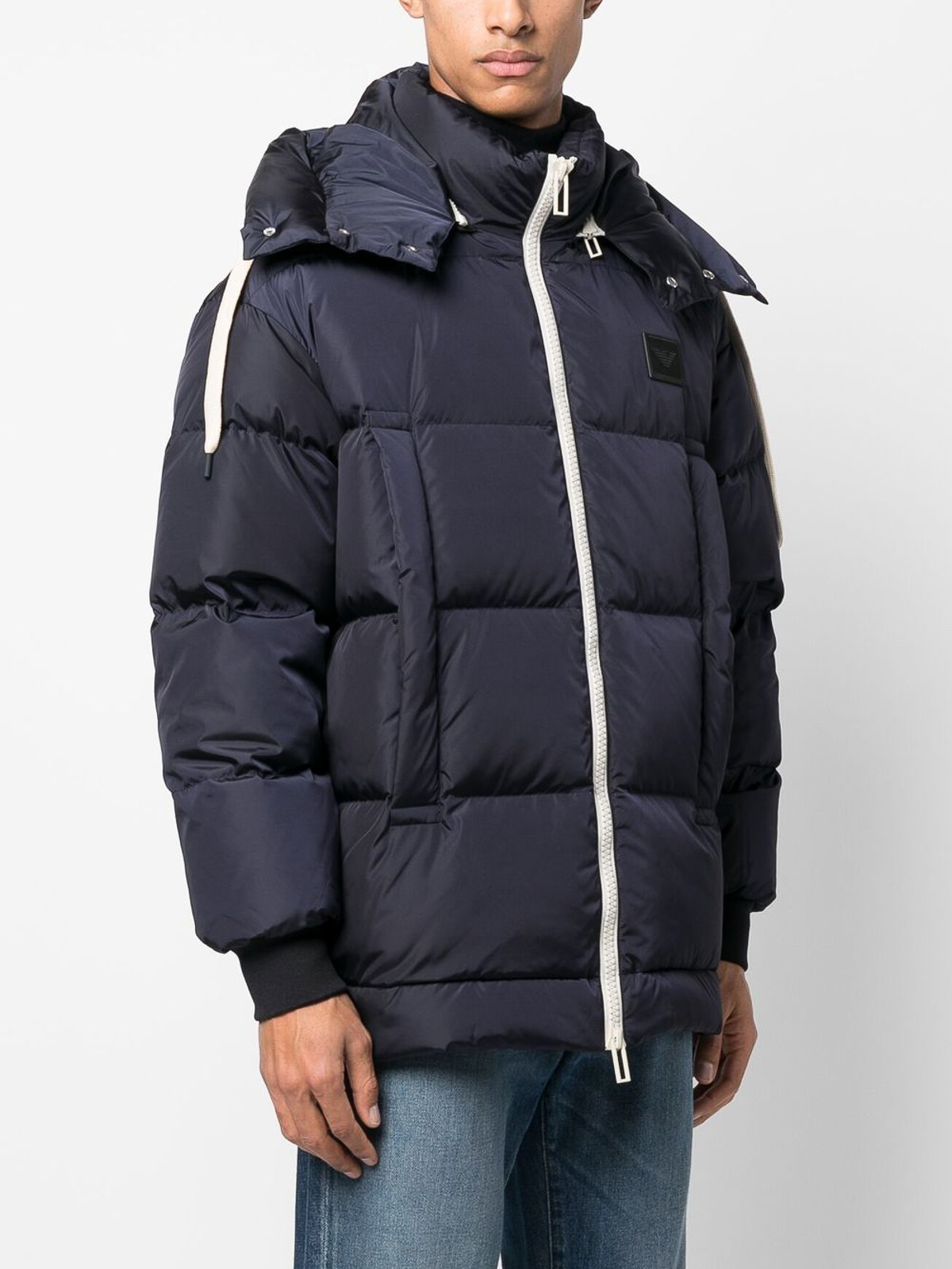 Middeleeuws Vlek radicaal Padded jackets Emporio Armani - Logo patch quilted puffer jacket -  6L1BU41NQTZ0920