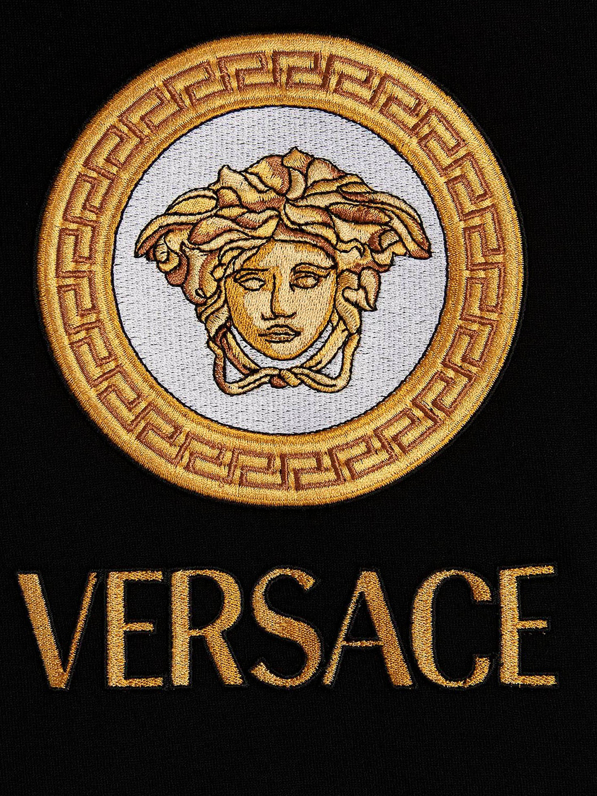 T-shirts Versace - Logo print T-shirt - 10084691A060591B000 ...