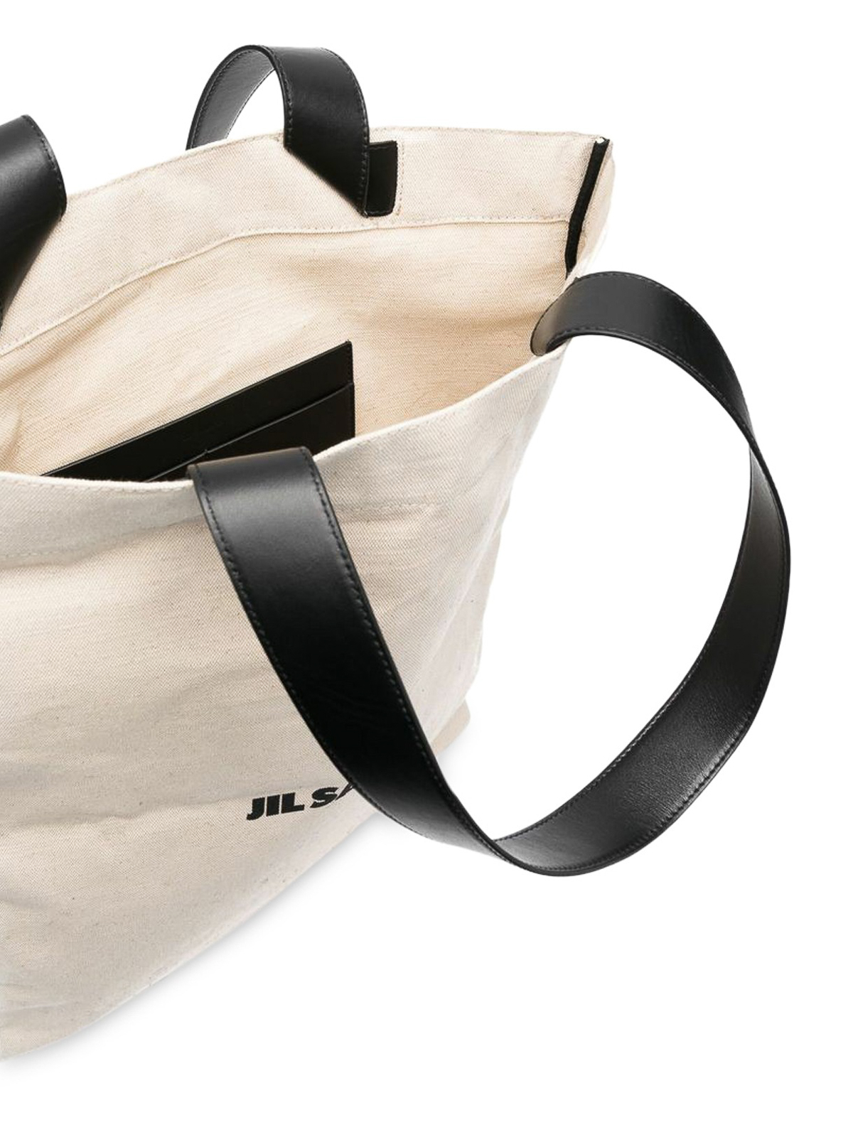 Totes bags Jil Sander - Linen bag with front logo print - J25WC0004P4917280