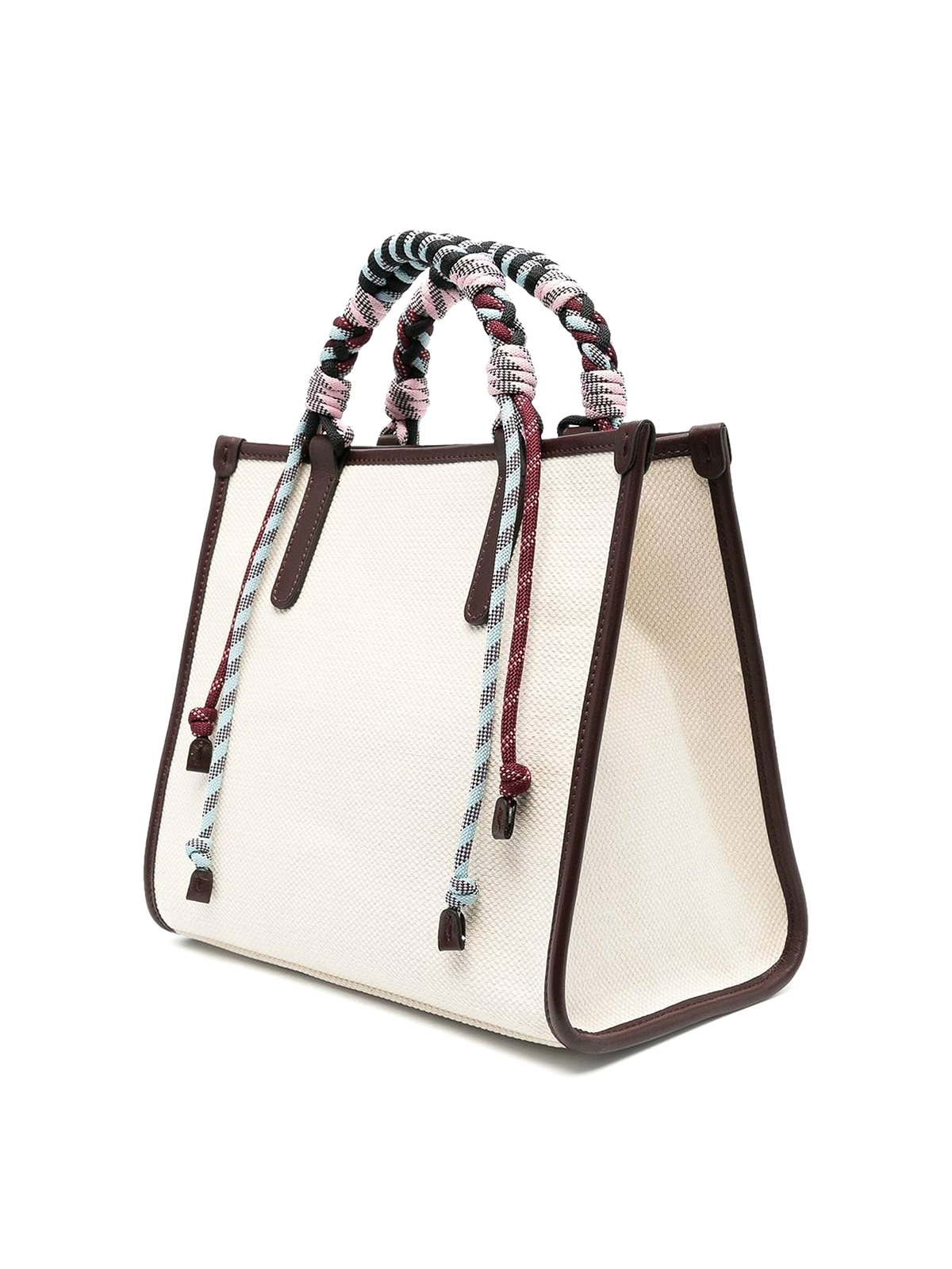 Totes bags Etro - Canvas bag with logo and woven handles - 1N8957090800