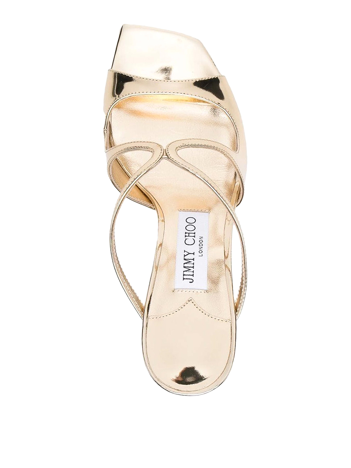 Sandals Jimmy Choo - Anise 75 sandals with heel - ANISE75QUIGOLD