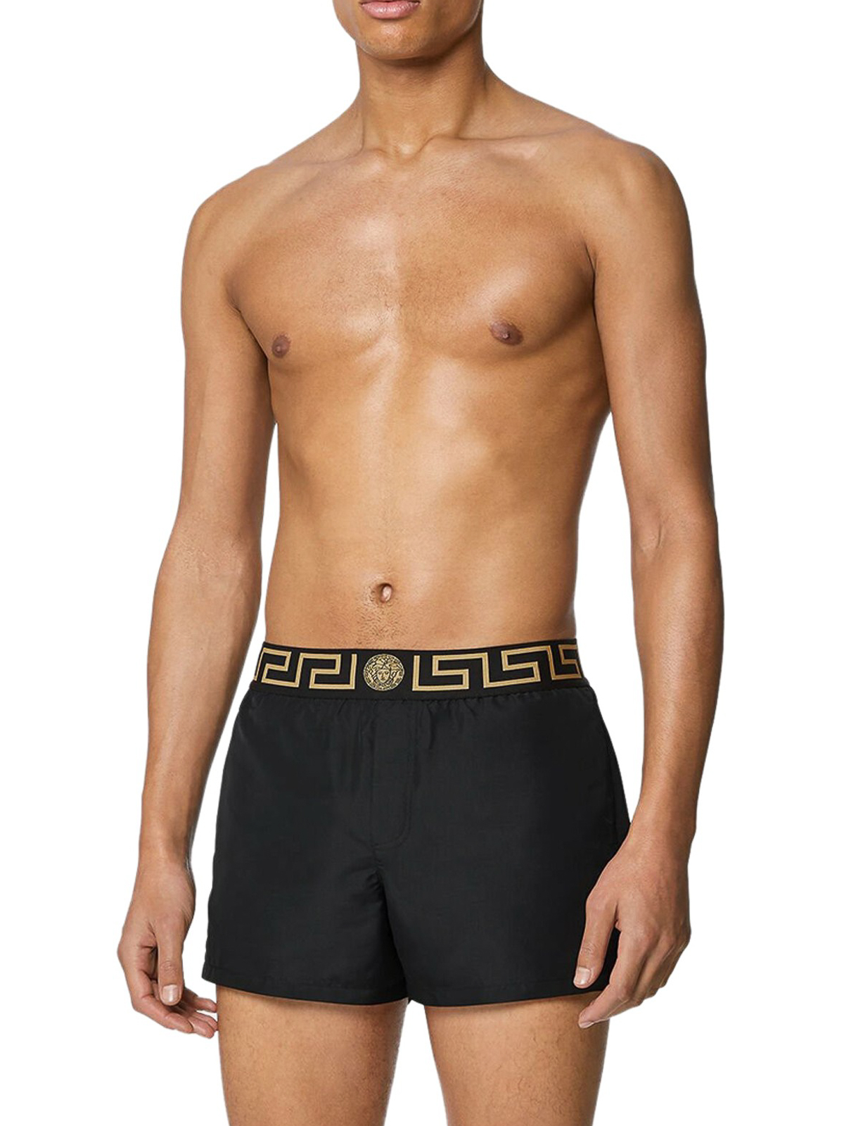 Strippen Darts Stadium Swim shorts & swimming trunks Versace - Swim short with Greek motivo on the  band - 1001609A232415A80G