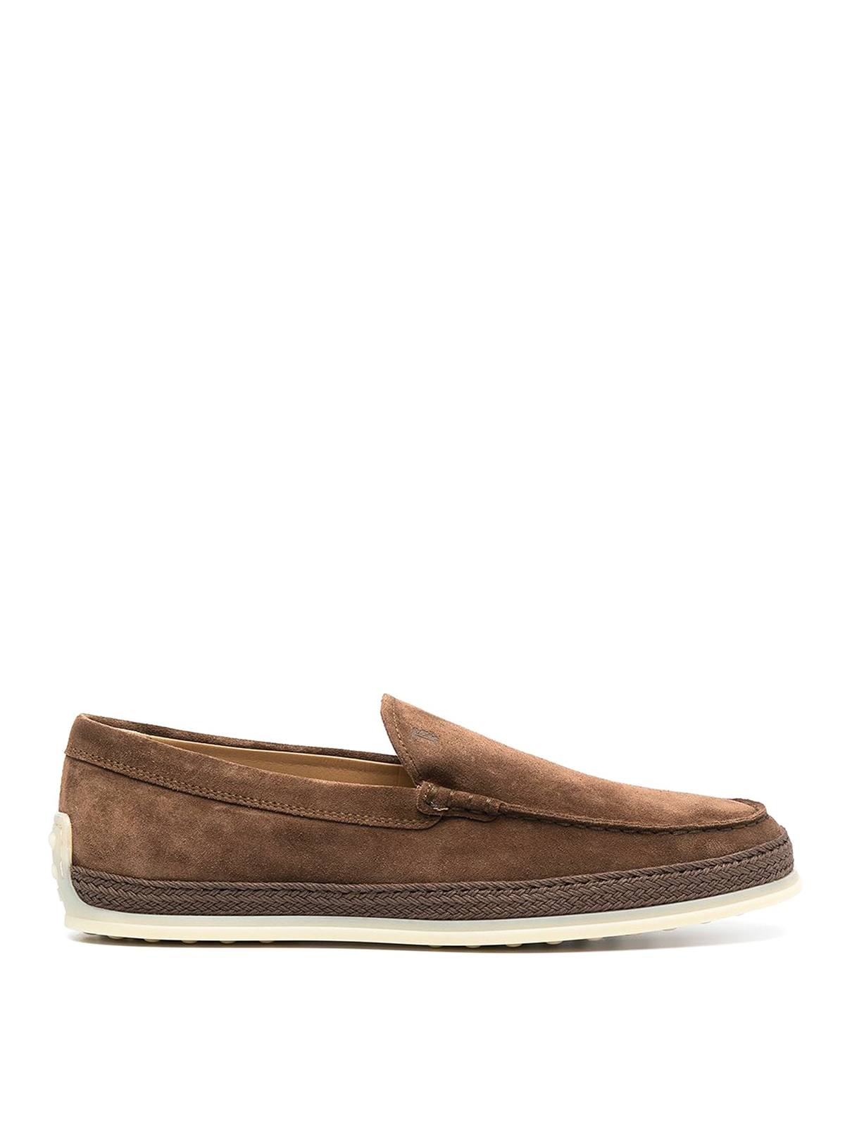 Loafers & Slippers Tod'S - Leather espadrilles with embroidered logo ...