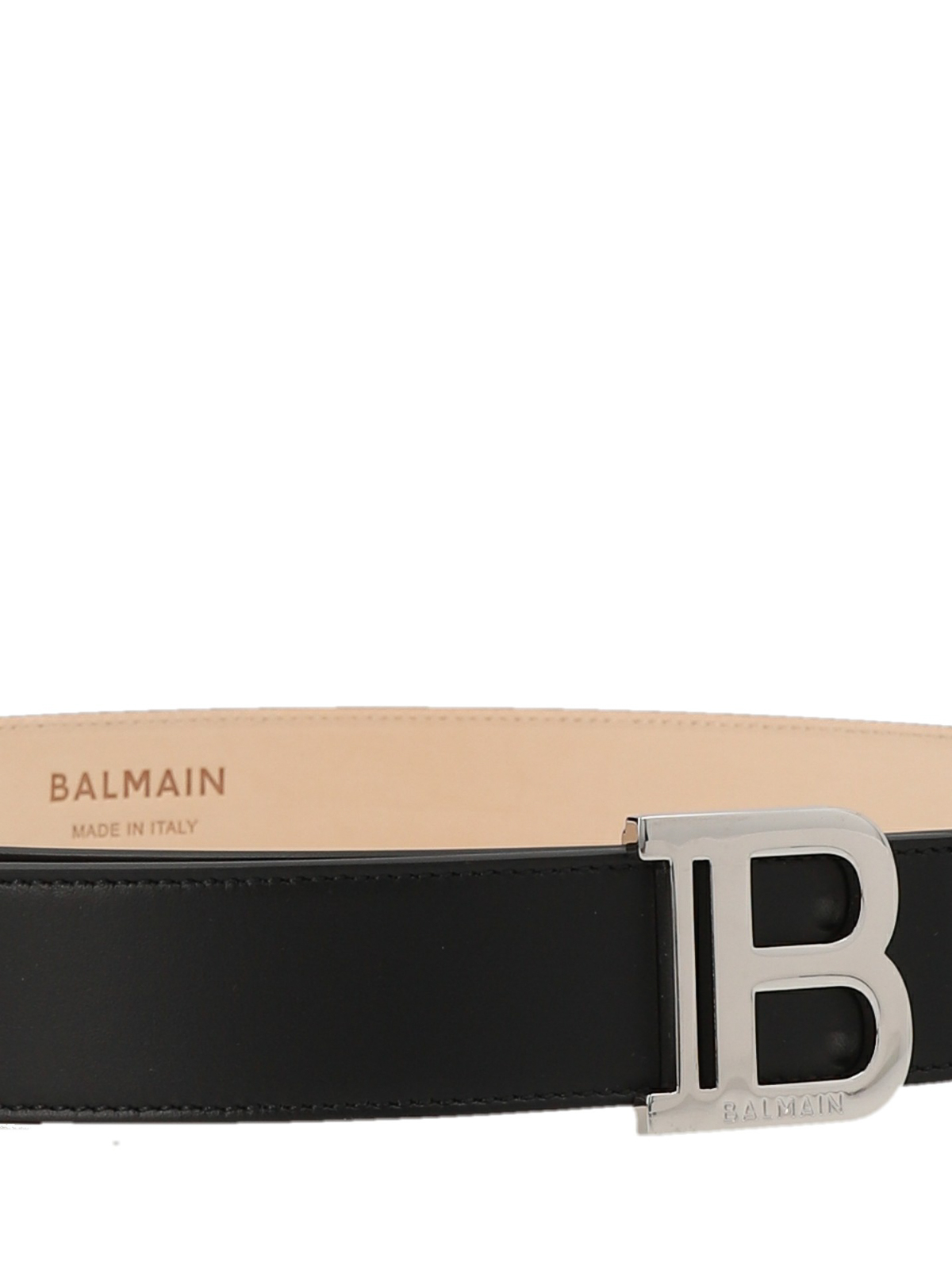 Belts Balmain - Leather belt - AM1WJ000LVTL0PA | Shop online at iKRIX