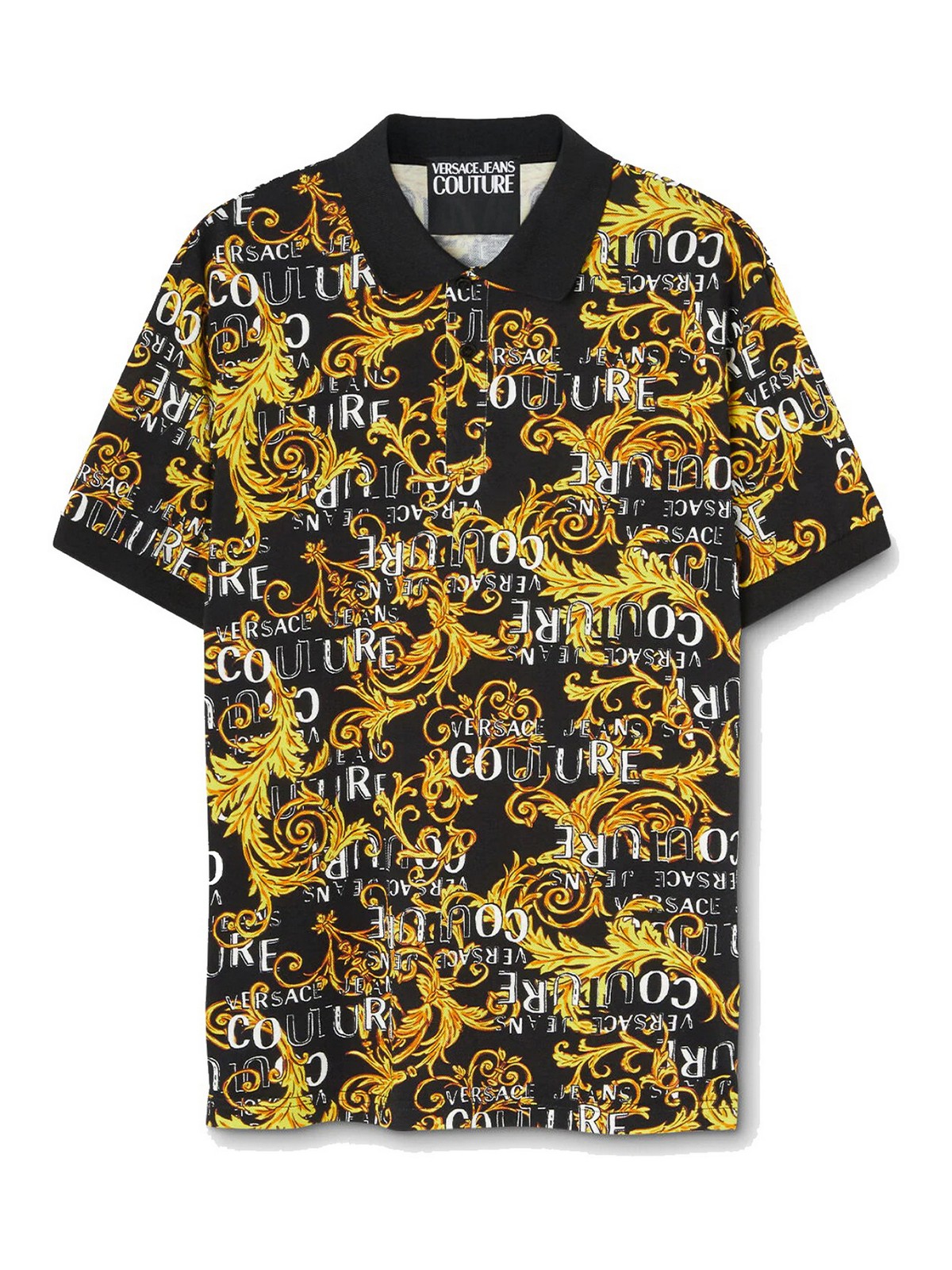 veronderstellen Boer Weigering Polo shirts Versace Jeans Couture - Baroque polo - 74GAG6S074UP621G89