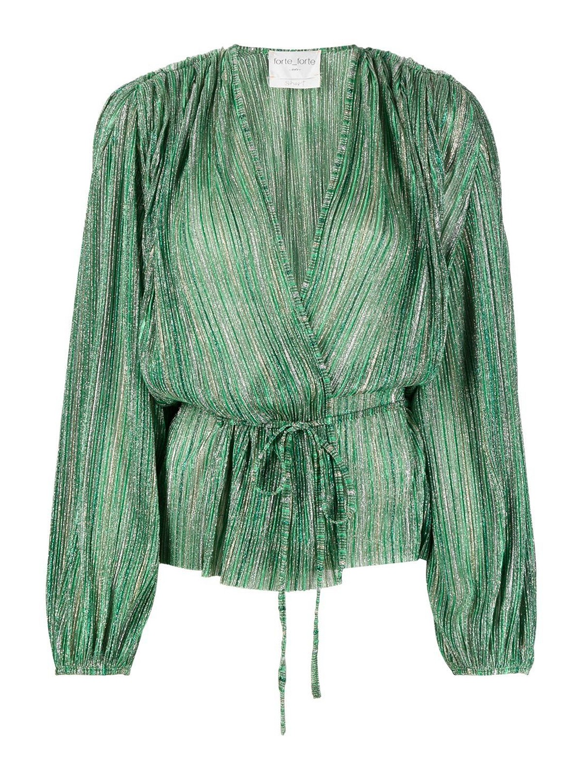 Bevatten bereik Verdeel Blouses Forte Forte - Striped metallic blouse - 10074MYSHIRT0169