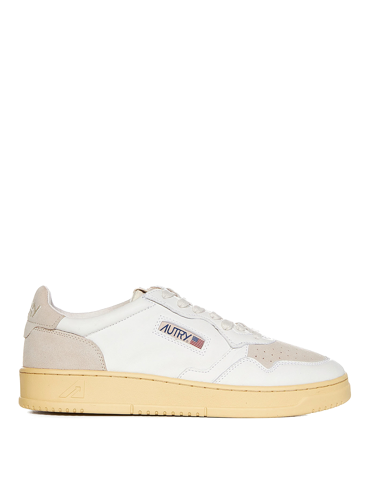 Trainers Autry - White calfskin sneakers - AULMSL01 | Shop online at iKRIX