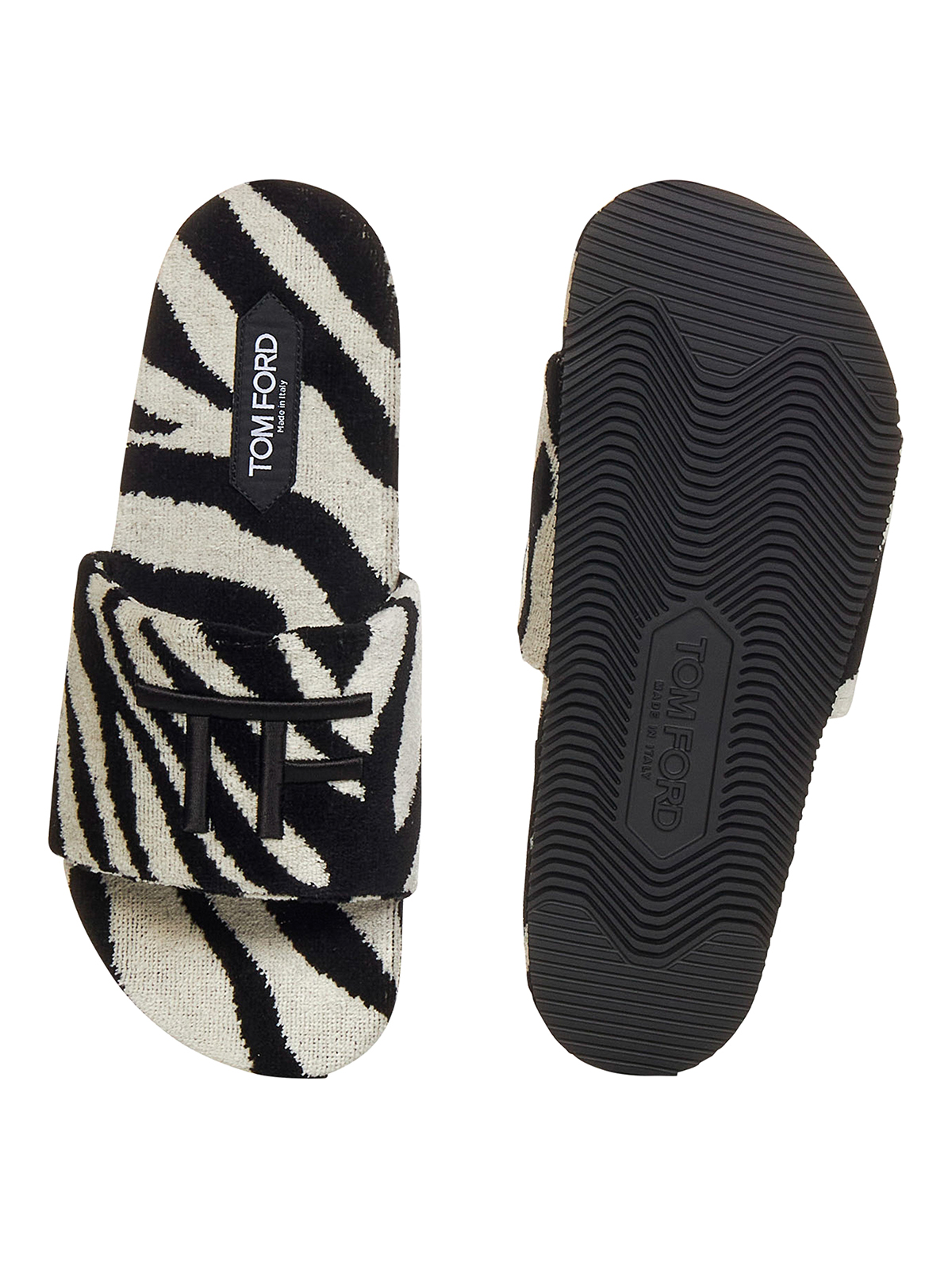 Flip flops Tom Ford - Animalier pattern sliders - J1376TJA001N3WN02