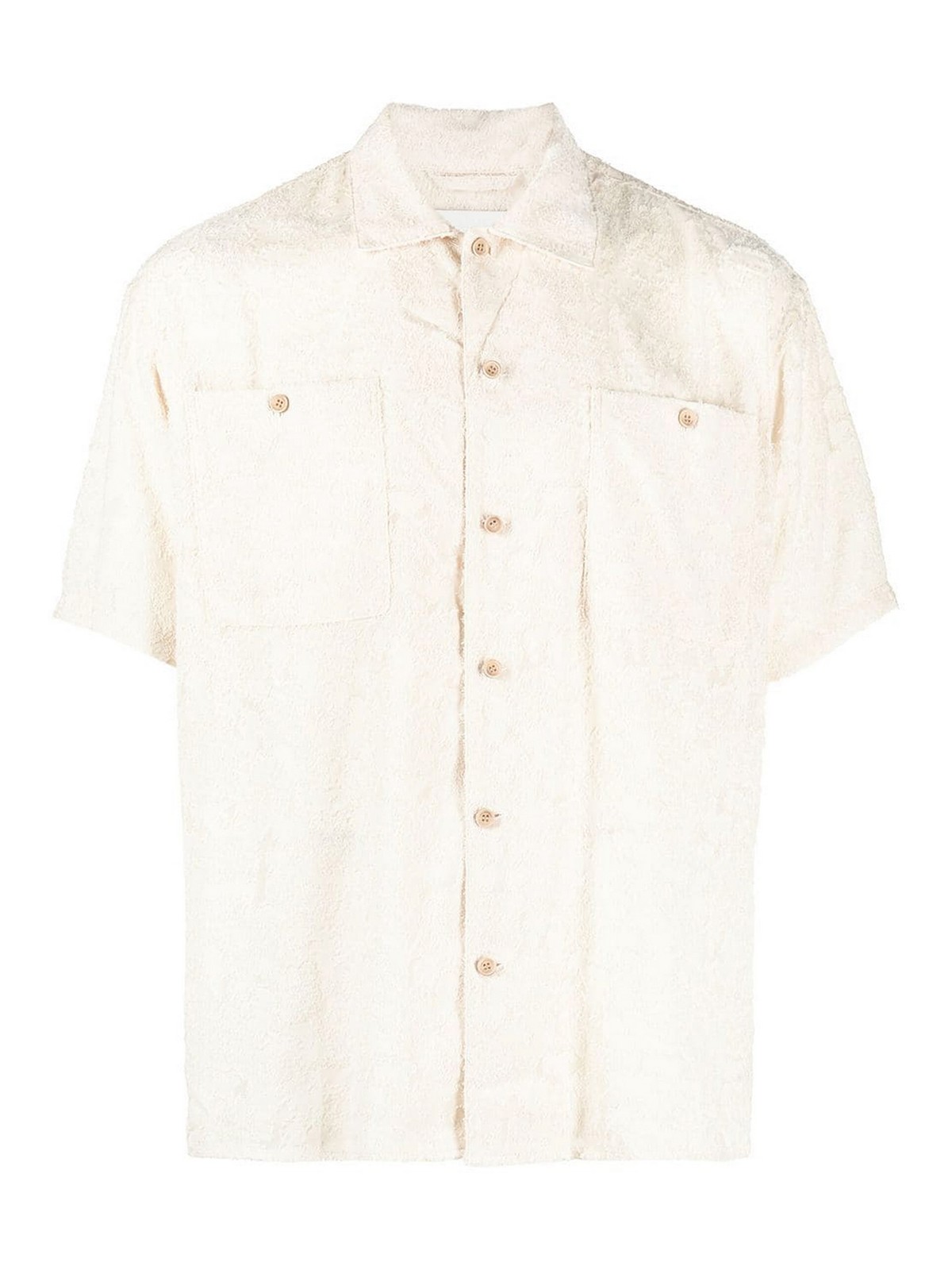 Shirts Andersson Bell - Bali Sheer nylon dévoré shirt - ATB843MECRU