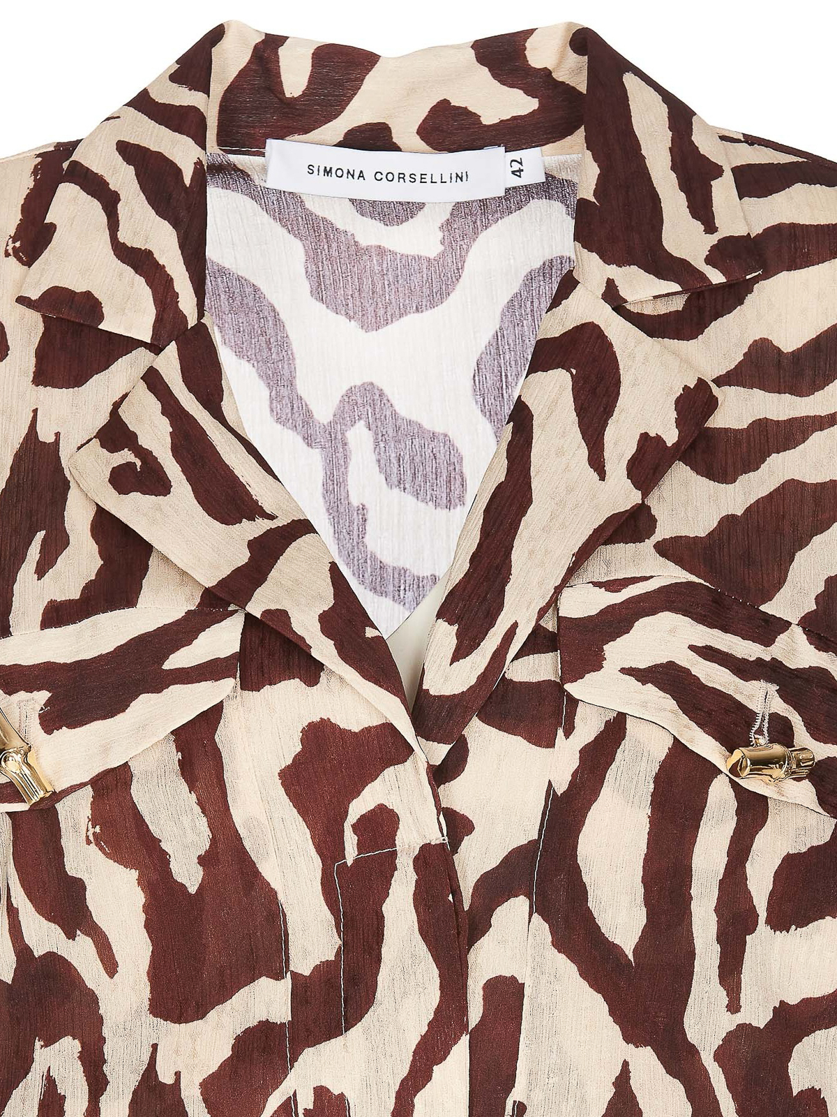 Jumpsuits Simona Corsellini Zebra print jumpsuit P23CPTU002TCRP00030084