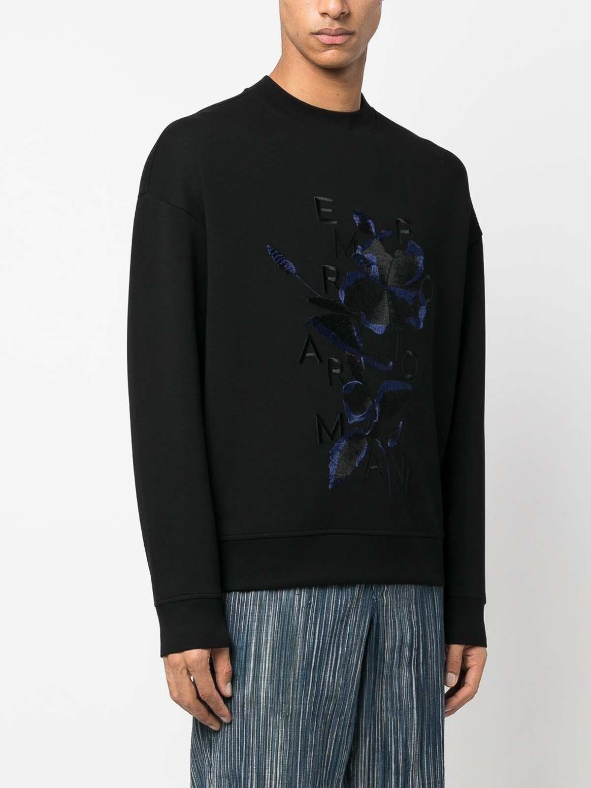 embroidered floral sweatshirts
