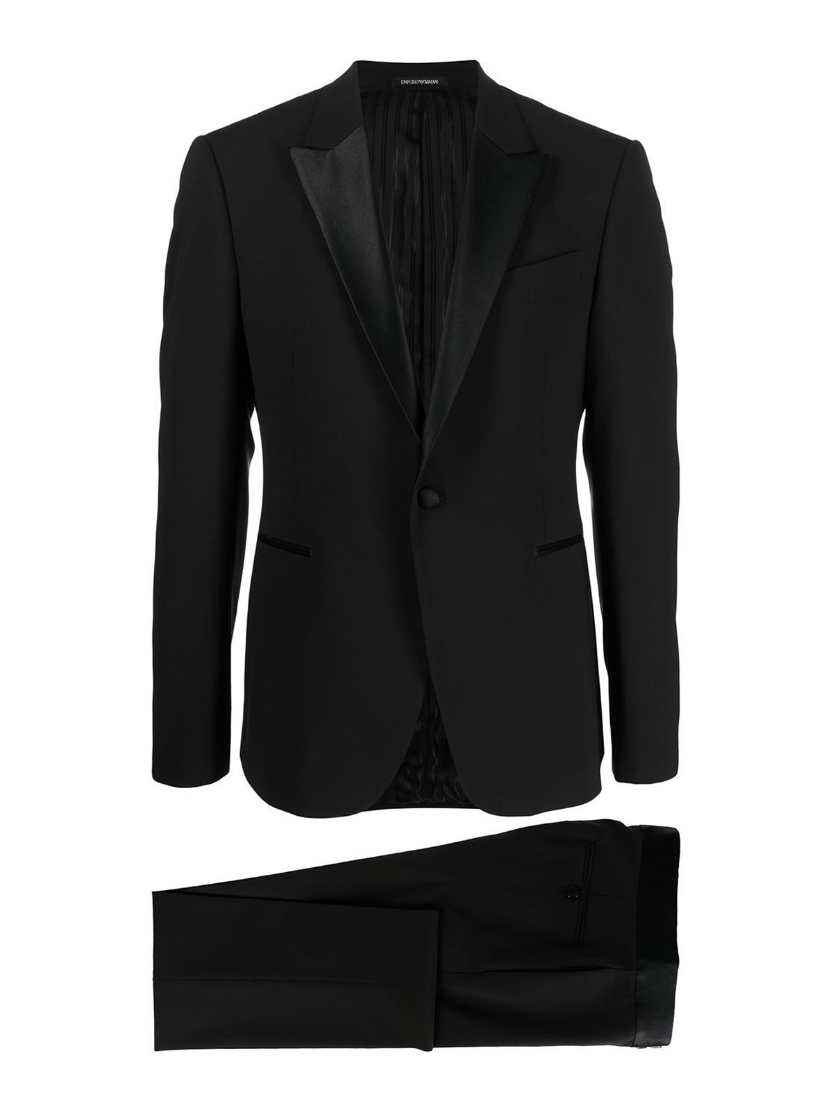 Dinner suits Emporio Armani - Single-breasted suit with contrasting lapels  - D41VMU01506999