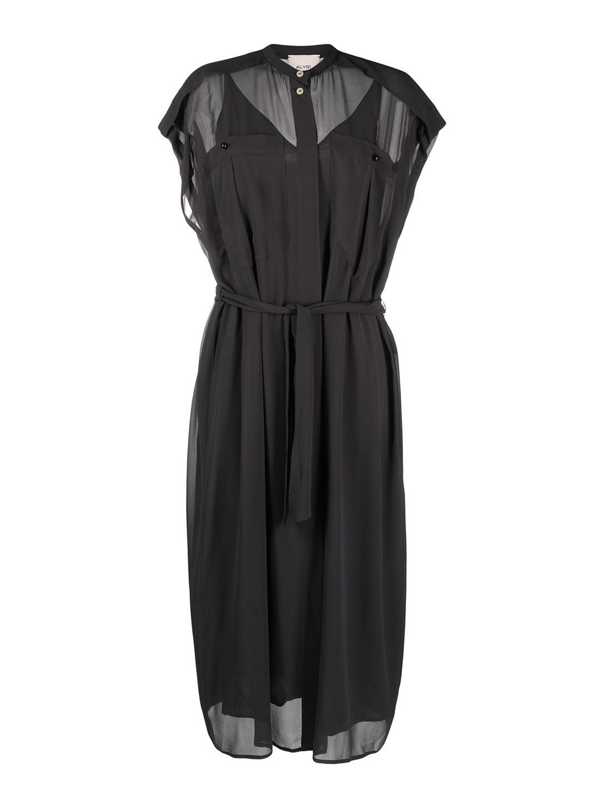 Maxi dresses Alysi - Silk dress with transparent effect - 103308P3008GT