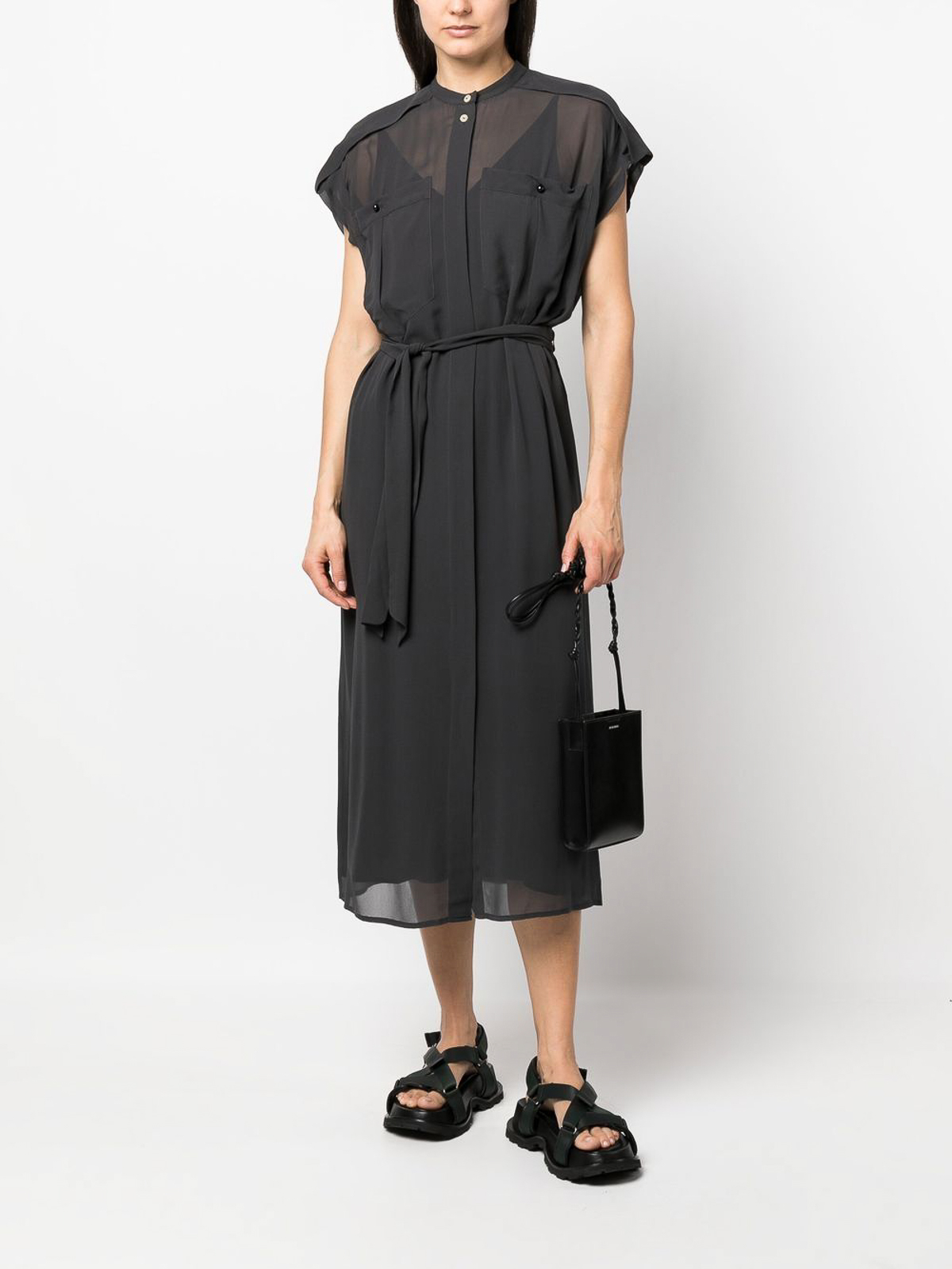 Maxi dresses Alysi - Silk dress with transparent effect - 103308P3008GT