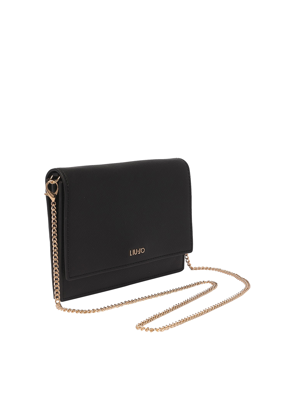 Clutches Liu Jo Logo clutch with closure and chain