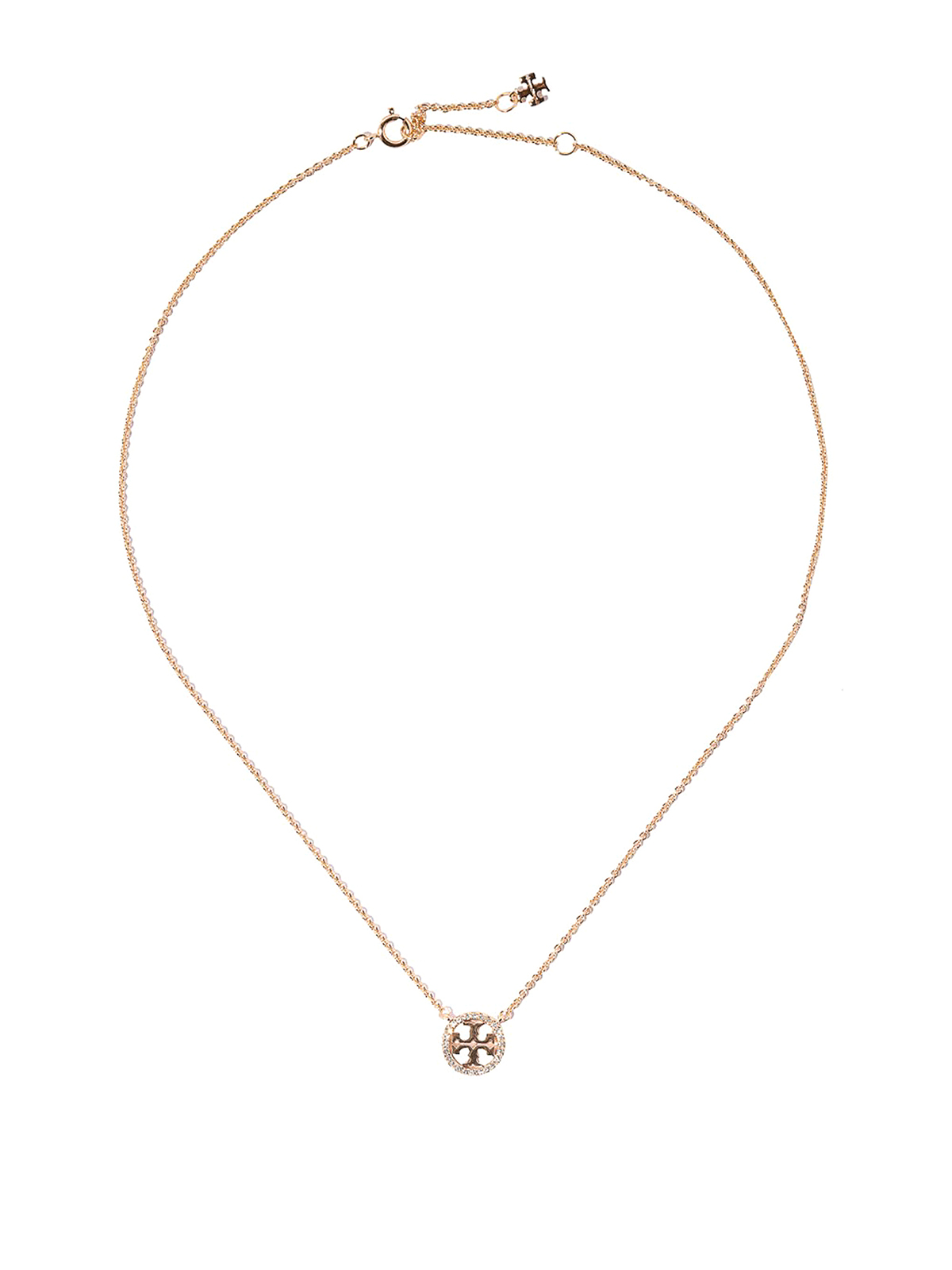 Necklaces & Chokers Tory Burch - Gold tone necklace with charm and crystals  - 53420783