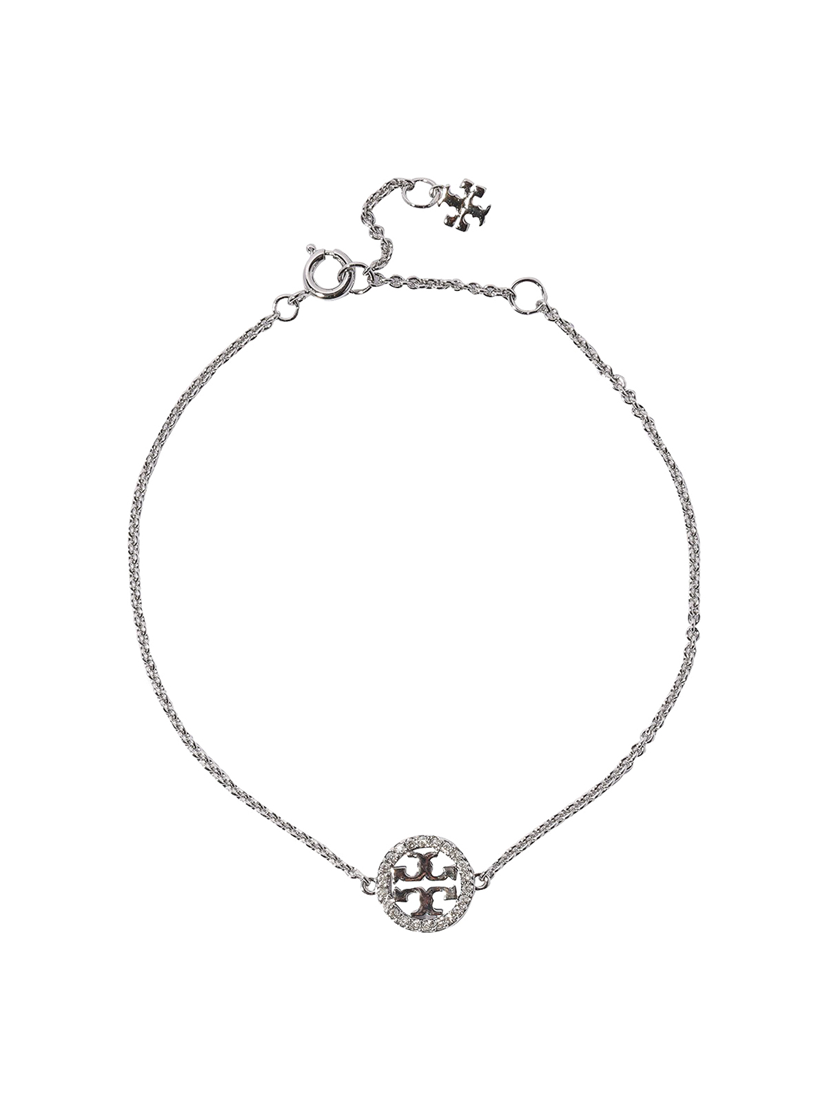 Necklaces & Chokers Tory Burch - Silver tone necklace with charm and  crystals - 80997042