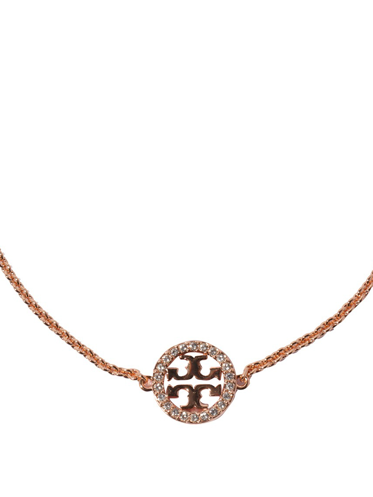 Necklaces & Chokers Tory Burch - Gold tone necklace with charm and crystals  - 80997696