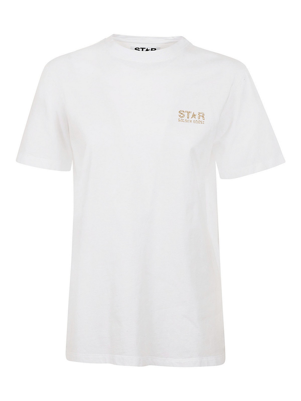 T-shirts Golden Goose - Logo star jersey cotton Tee - GWP01220P00088010272