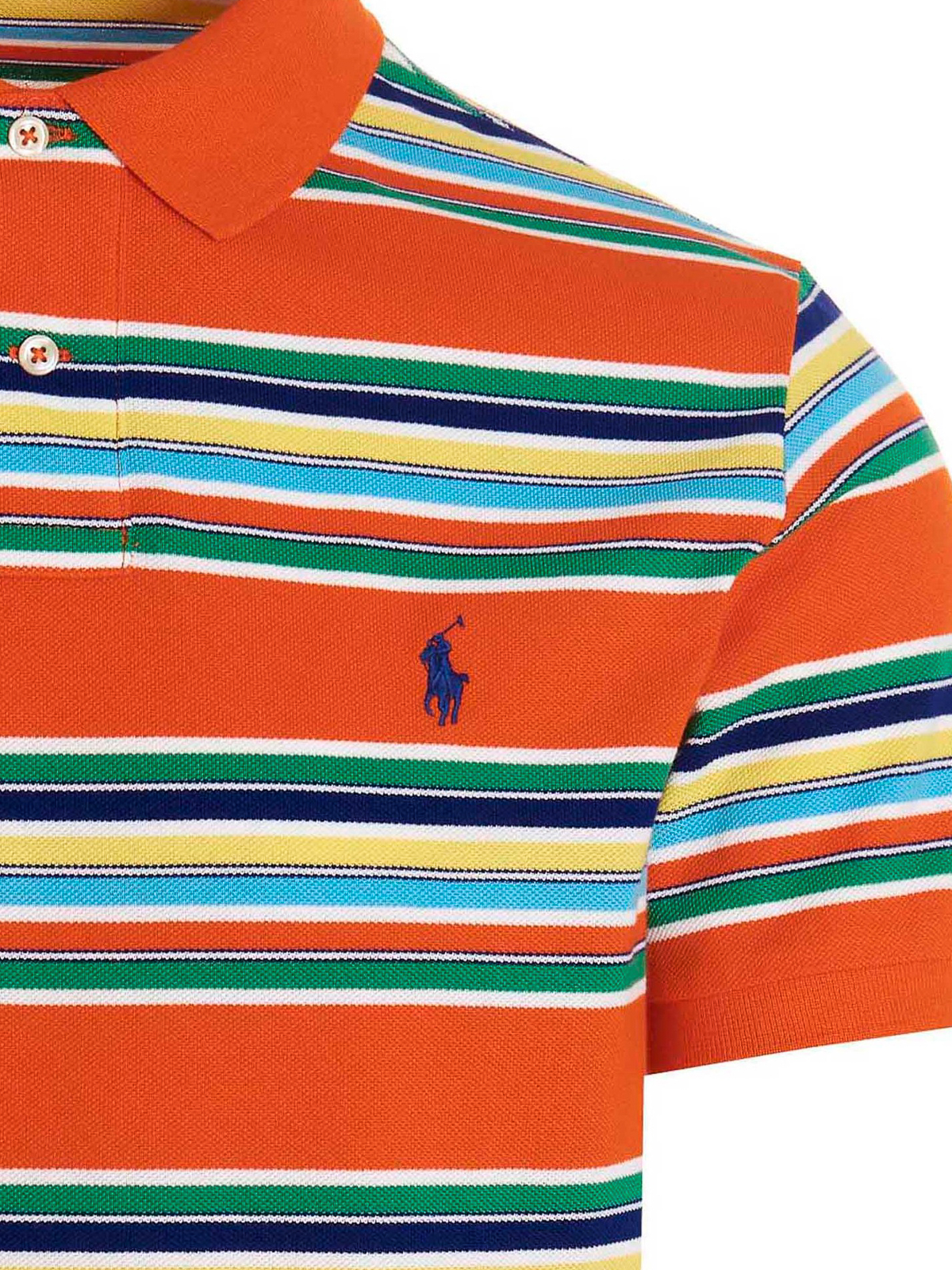 Polo shirts Polo Ralph Lauren - Logo embroidery stripe polo shirt -  898608002