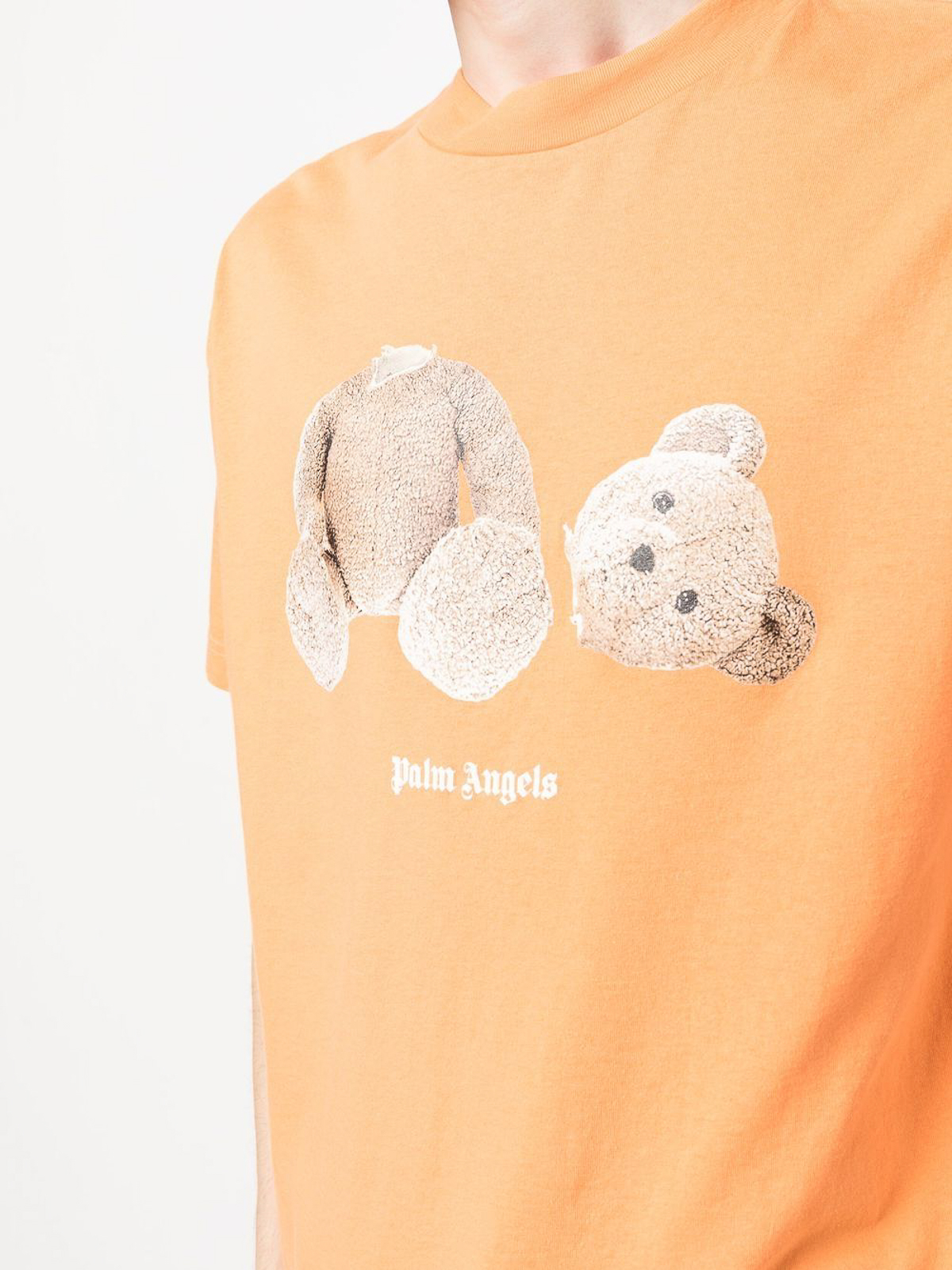 T-shirts Palm Angels - Bear print cotton Tee - PMAA001C99JER0142260