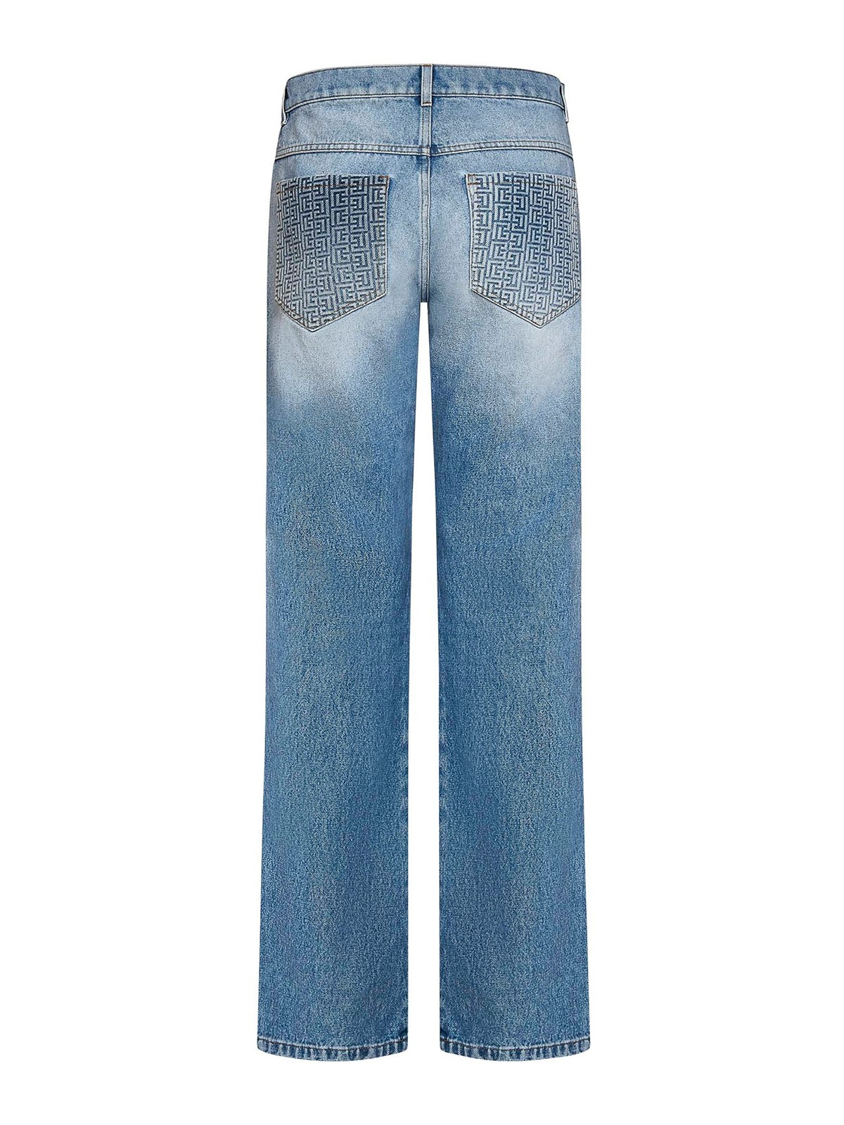 Straight leg jeans Balmain - straight leg jeans - AF1ML045DD096FF