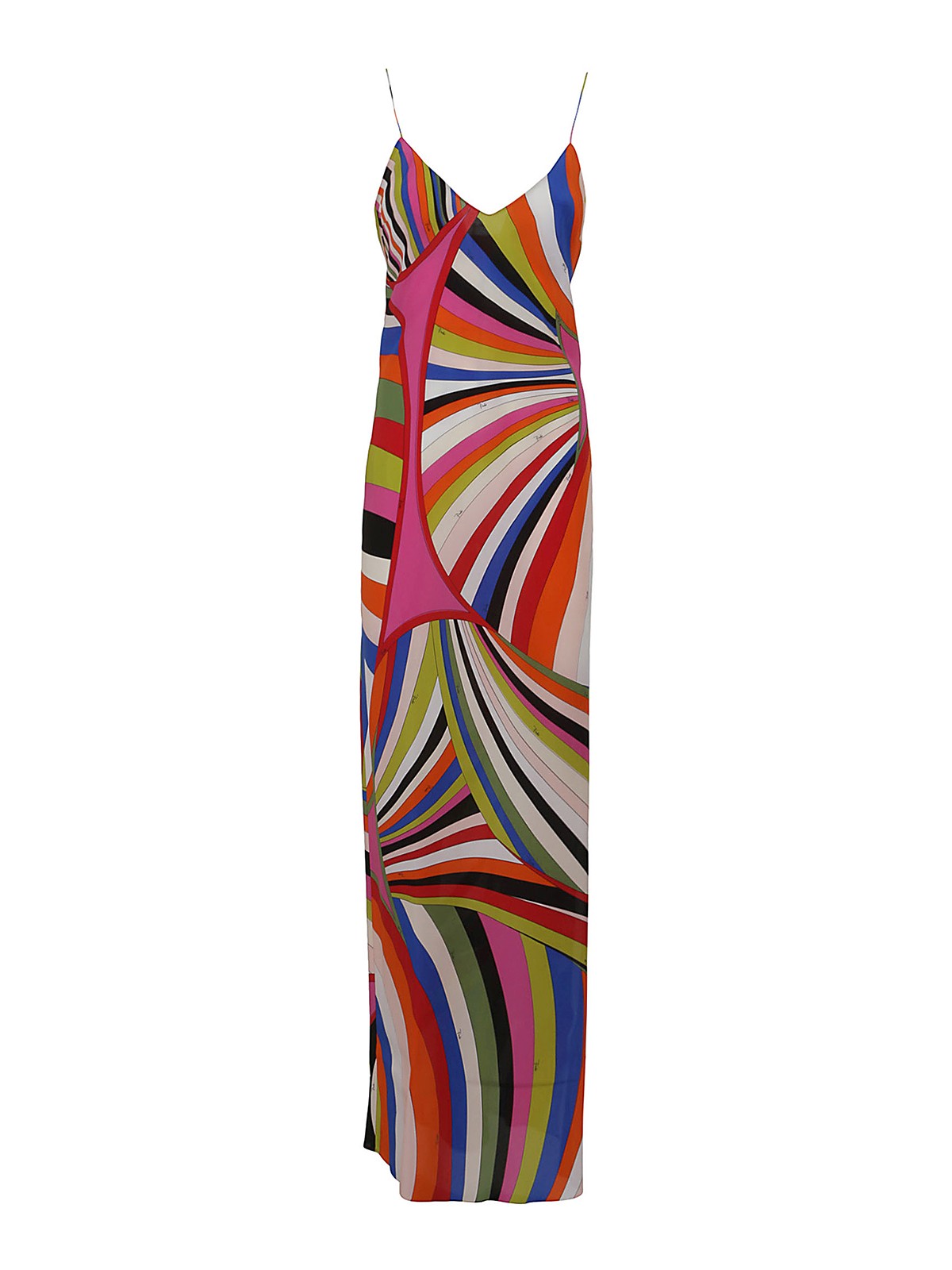 Maxi dresses Emilio Pucci - Maxi silk dress with slits - 3ERI013E763037